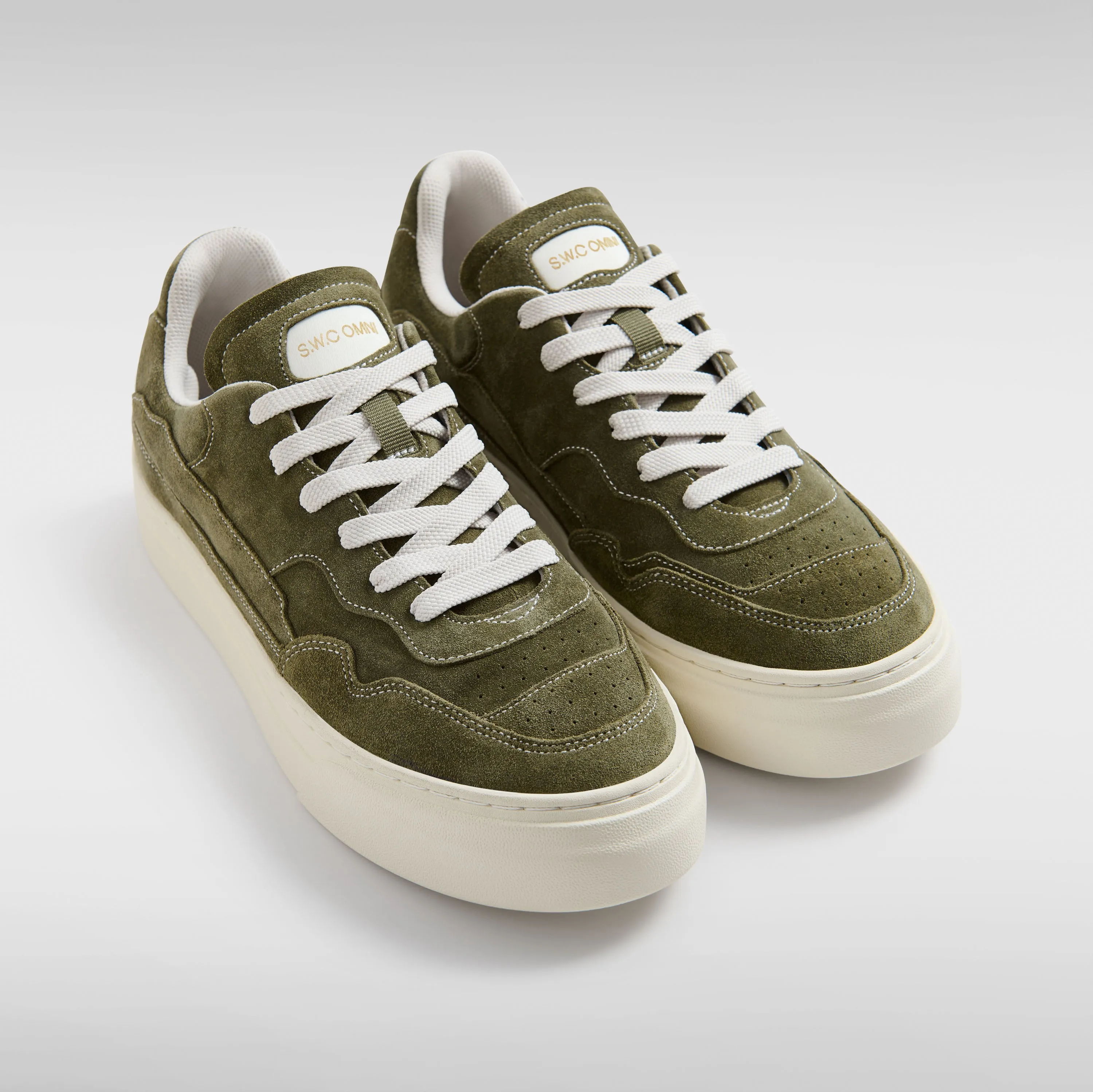 OM6d - Pearl Omni - Silk Suede - Dark Sage sold by Stepney Workers Club product image thumbnail 3