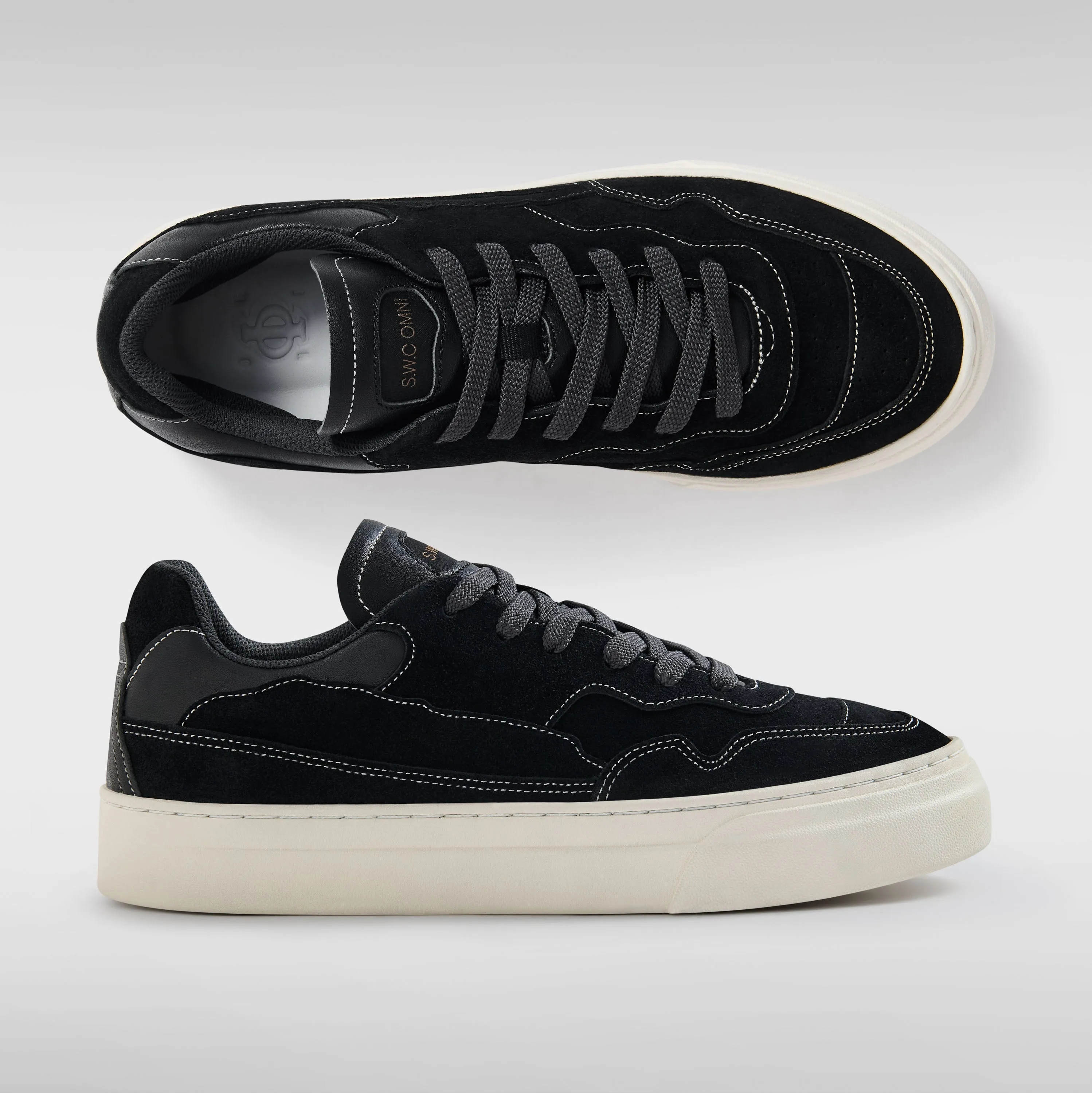 OM6c - Pearl Omni - Silk Suede - Black sold by Stepney Workers Club