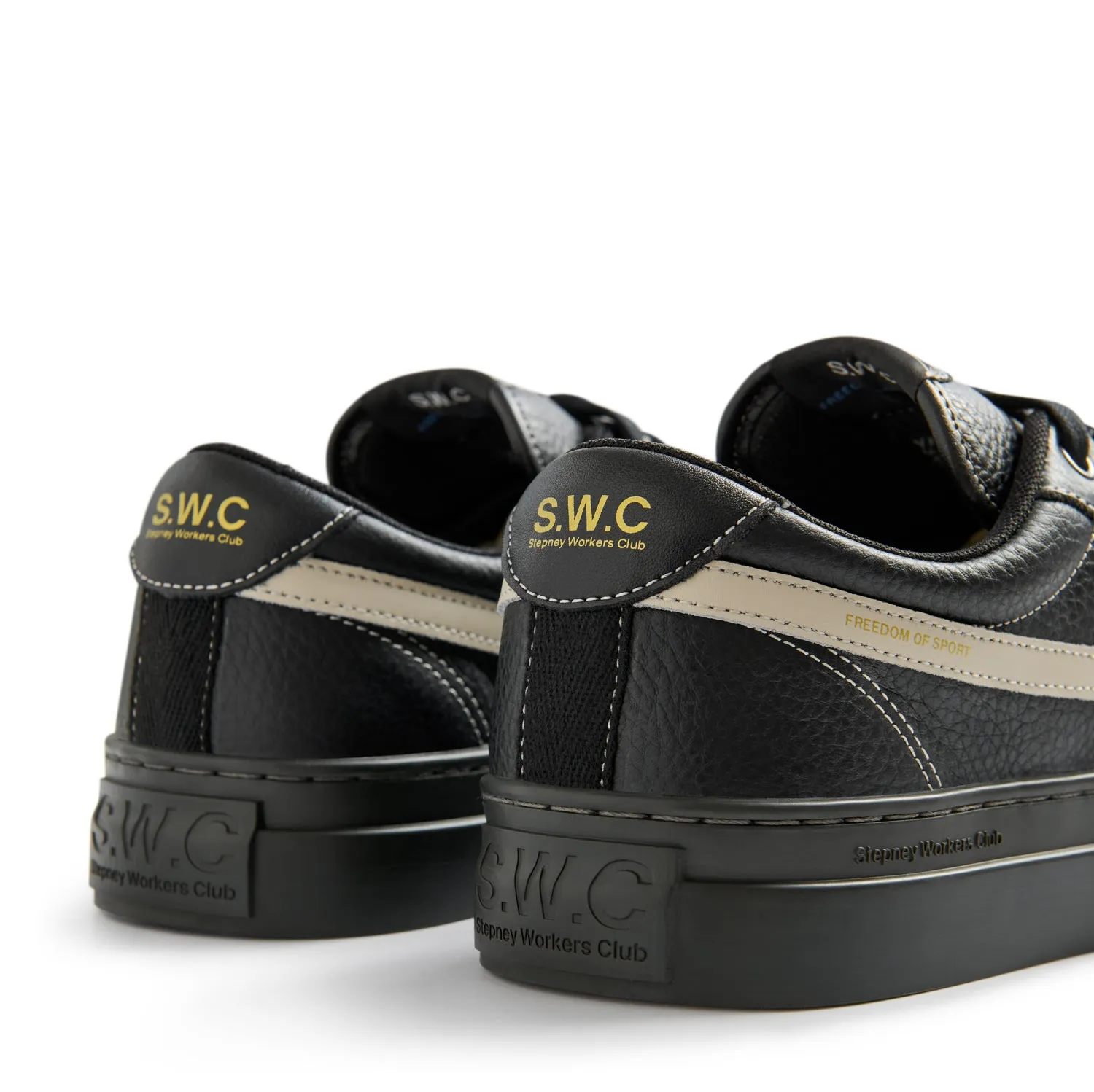 DELLOW S-STRIKE TUMBLED LEATHER BLACK sold by Stepney Workers Club product image thumbnail 4