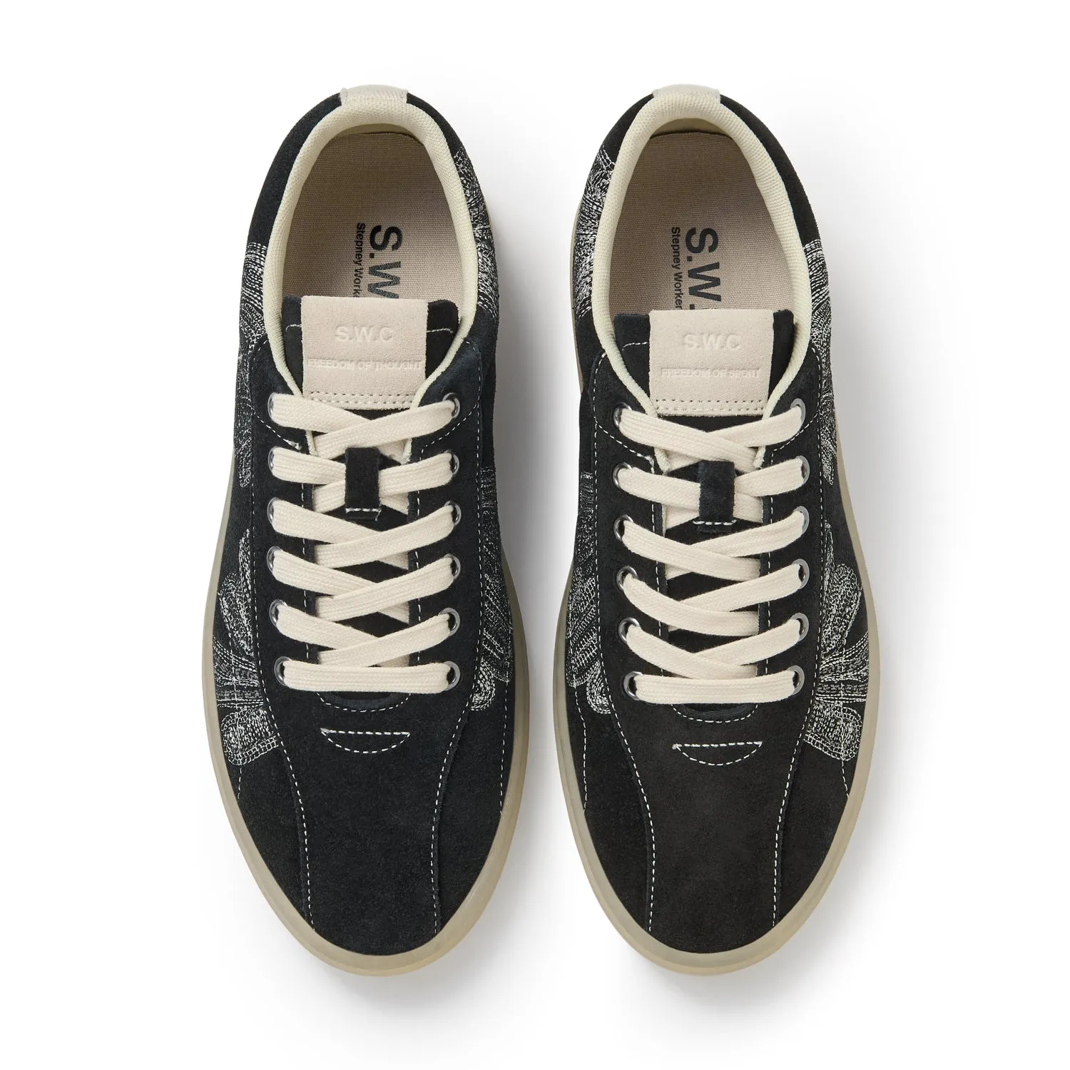 SURMA SHROOMHANDS SUEDE REPAIR STITCH BLACK sold by Stepney Workers Club product image thumbnail 2