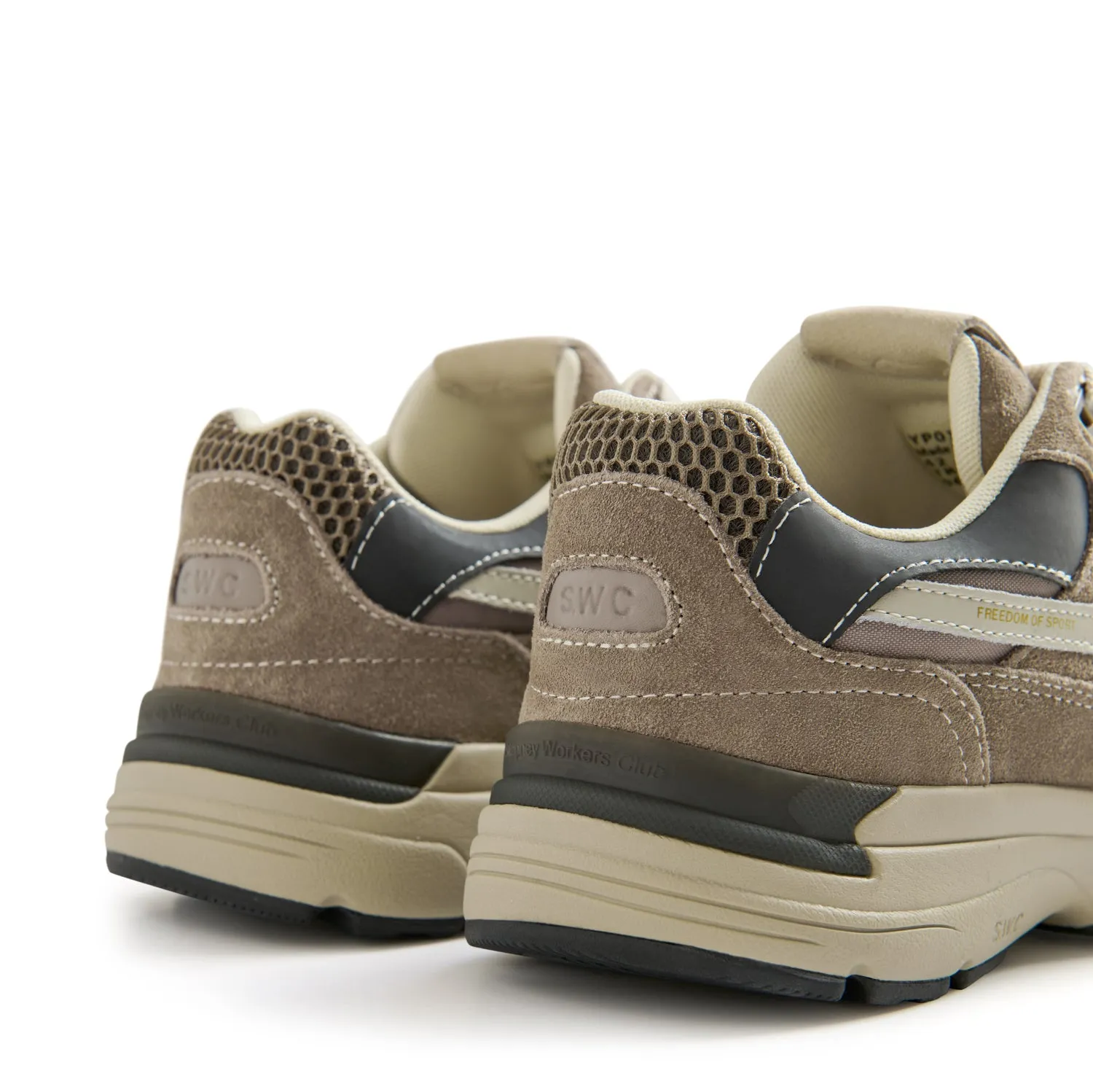 AMIEL S-STRIKE SUEDE MIX WARM GREY sold by Stepney Workers Club product image thumbnail 4