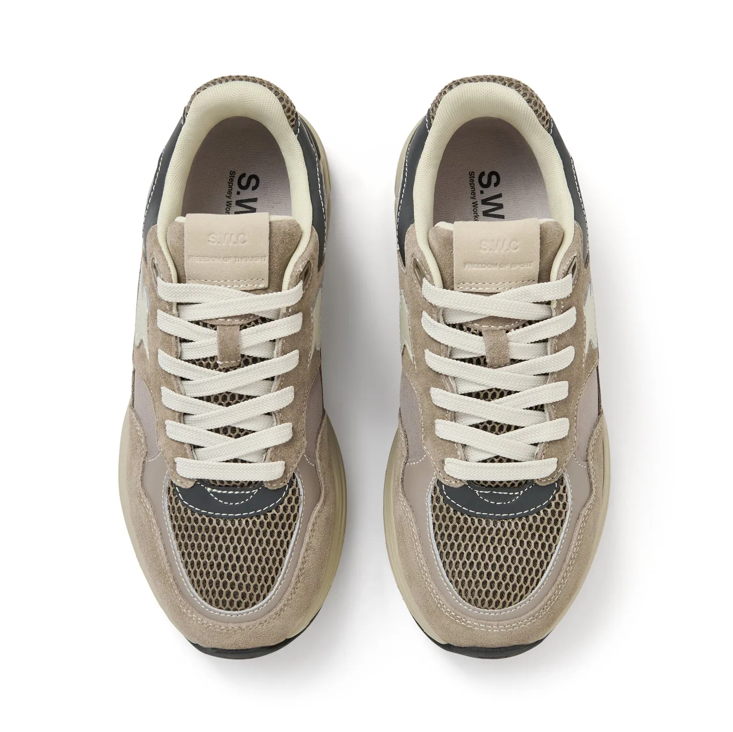 AMIEL S-STRIKE SUEDE MIX WARM GREY sold by Stepney Workers Club product image thumbnail 2