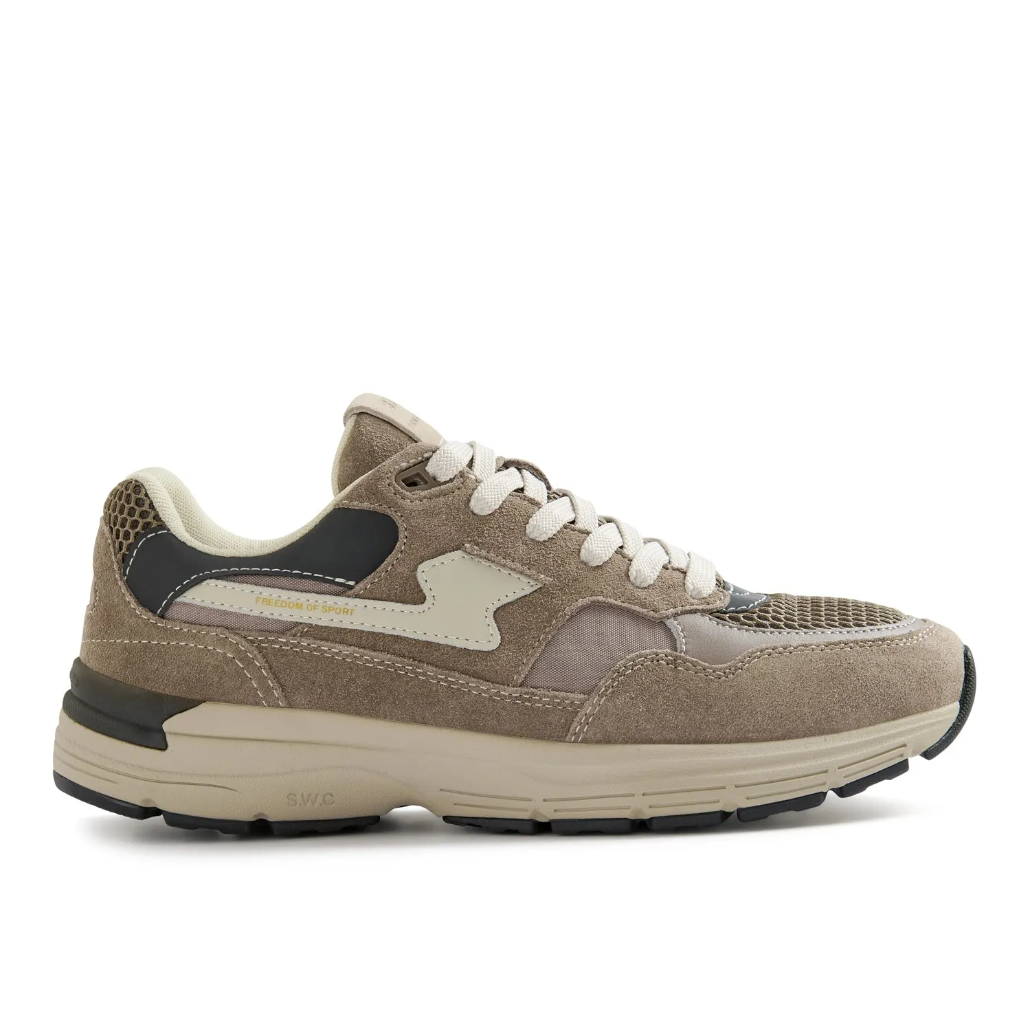 AMIEL S-STRIKE SUEDE MIX WARM GREY sold by Stepney Workers Club