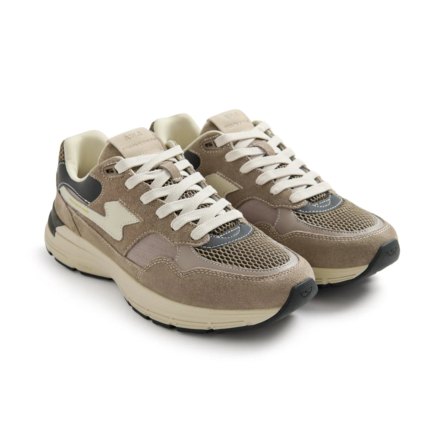 AMIEL S-STRIKE SUEDE MIX WARM GREY sold by Stepney Workers Club product image thumbnail 3