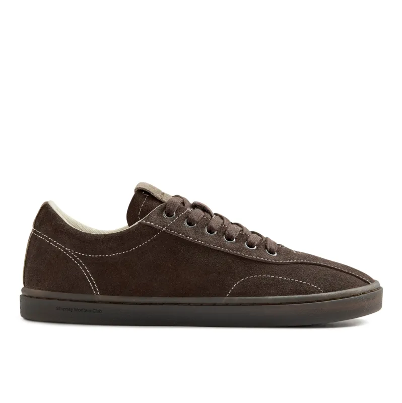 SURMA SUEDE DARK BROWN II made by Stepney Workers Club