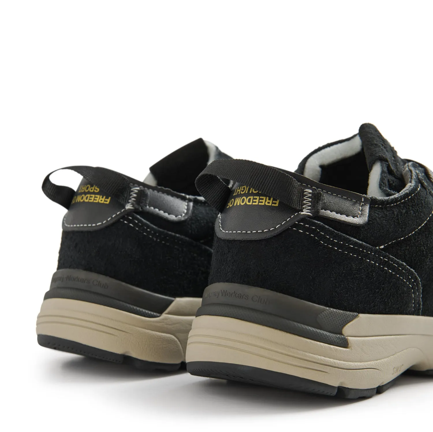 LEGION FREECUT GEO-MERGED SUEDE BLACK sold by Stepney Workers Club product image thumbnail 4