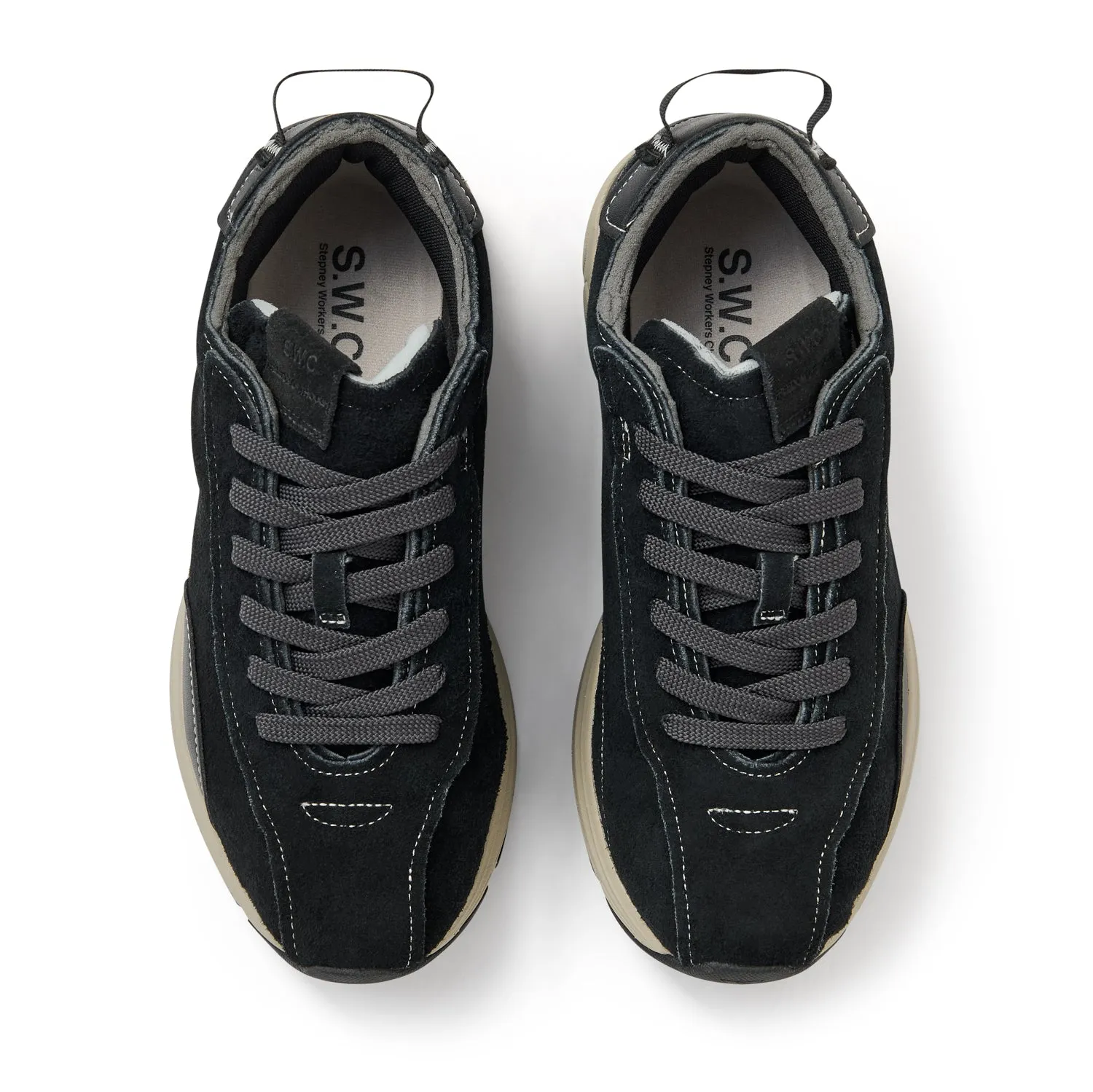 LEGION FREECUT GEO-MERGED SUEDE BLACK sold by Stepney Workers Club product image thumbnail 2
