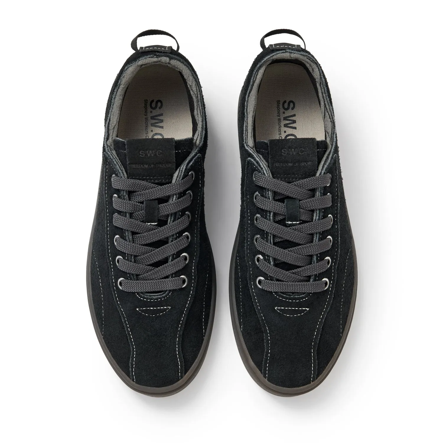 SURMA FREECUT GEO-MERGED SUEDE BLACK sold by Stepney Workers Club product image thumbnail 2