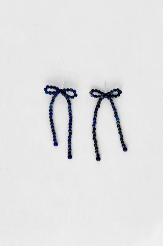 Petite Margot Earrings, Lapis Lazuli (limited run) sold by Kara Yoo
