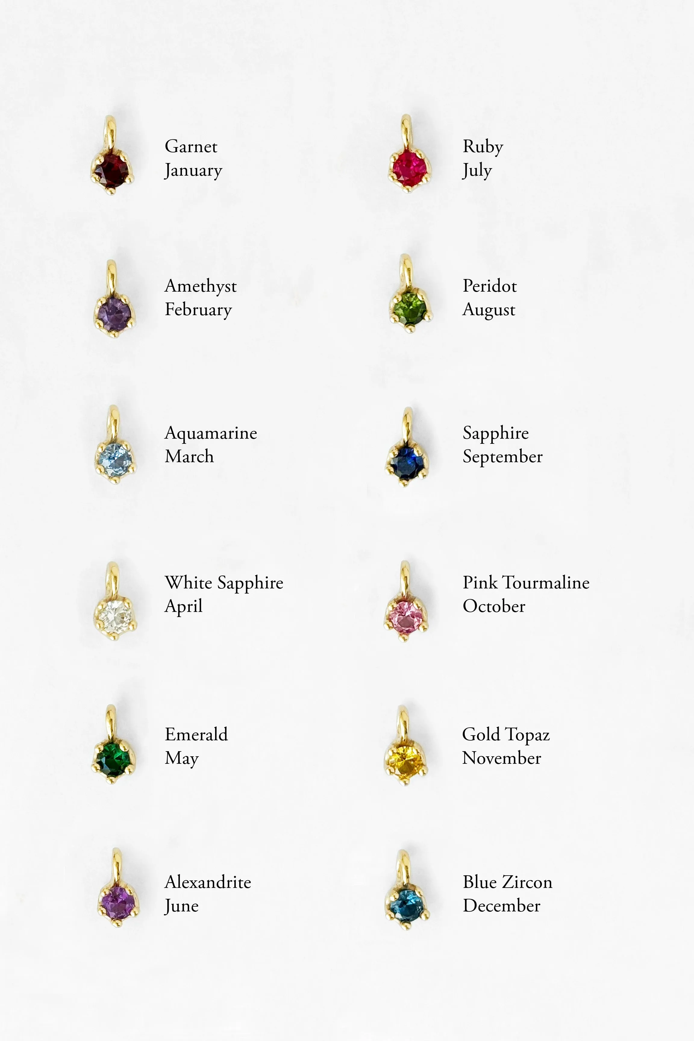 Birthstone Necklace sold by Kara Yoo product image thumbnail 4