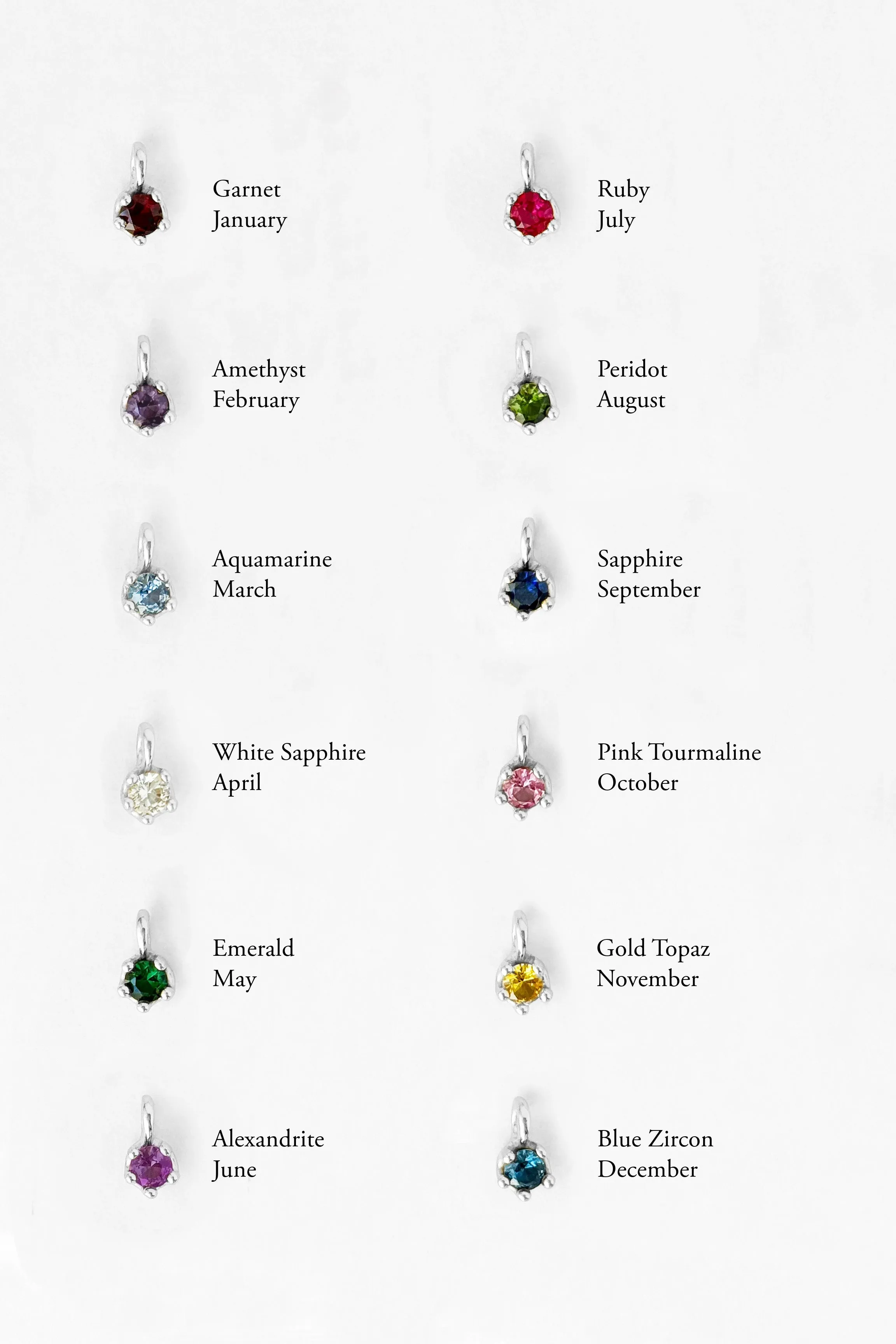 Birthstone Necklace sold by Kara Yoo product image thumbnail 5
