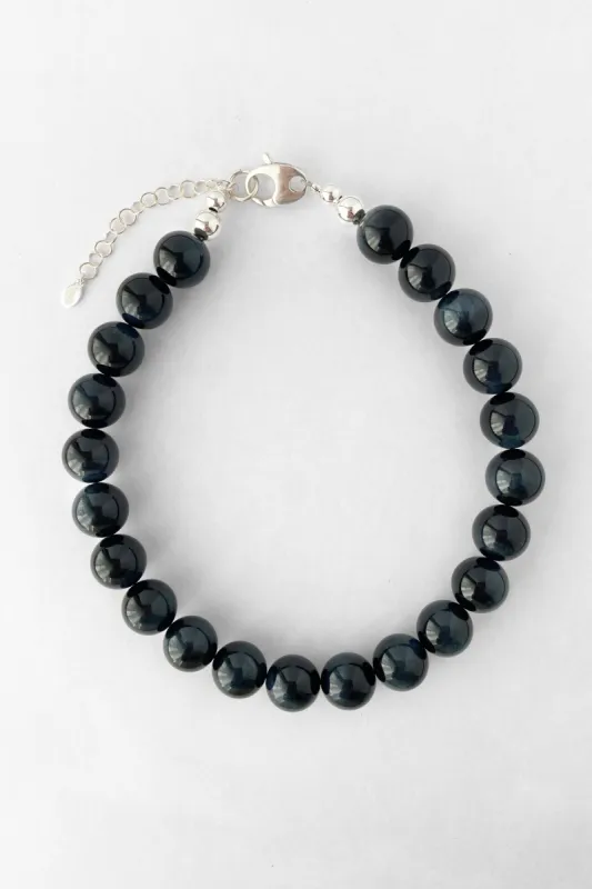 Yona Collar - Dark Blue Tiger's Eye sold by Kara Yoo