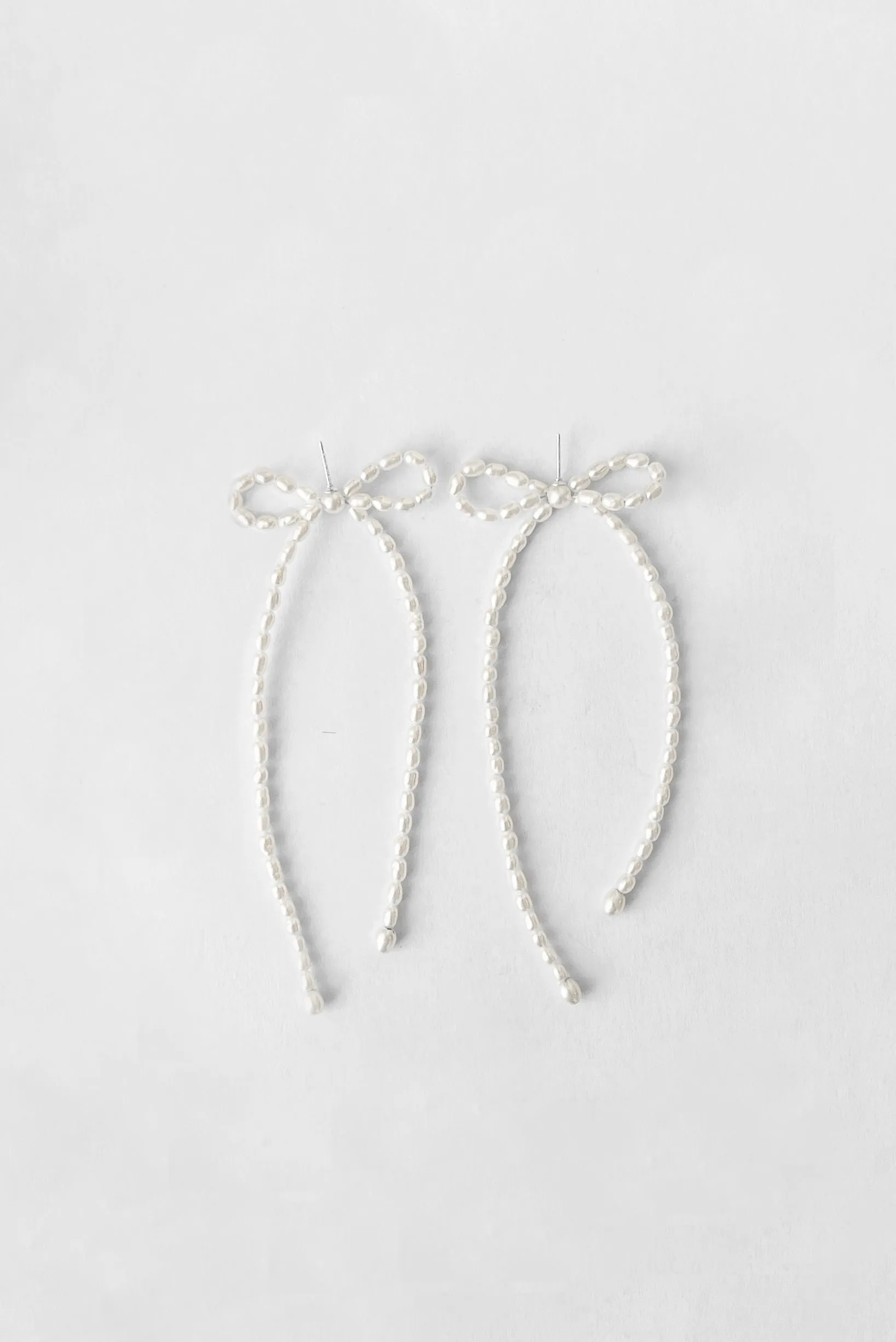 Margot Earrings, White Rice Pearl sold by Kara Yoo