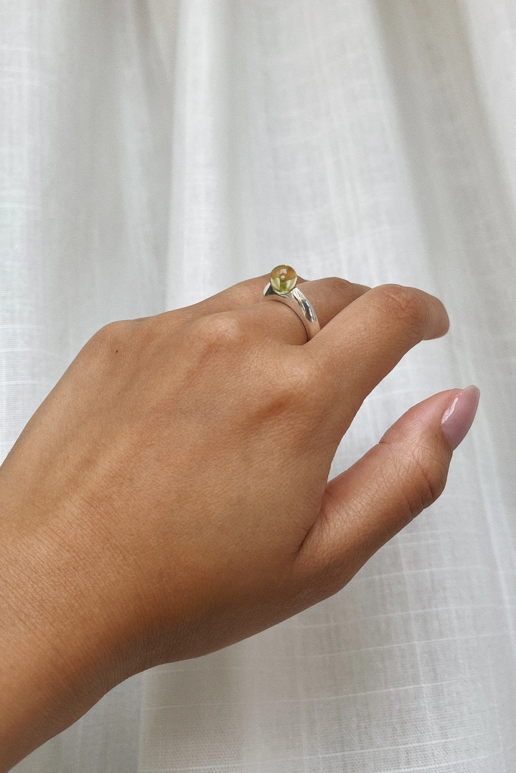 Bubble Ring - Lemon-Green Quartz sold by Kara Yoo product image thumbnail 2