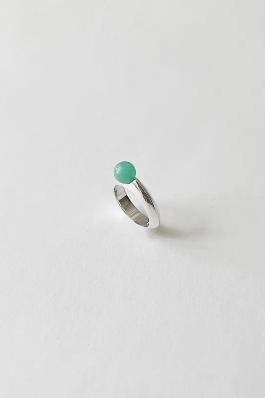 Bubble Ring - Amazonite made by Kara Yoo
