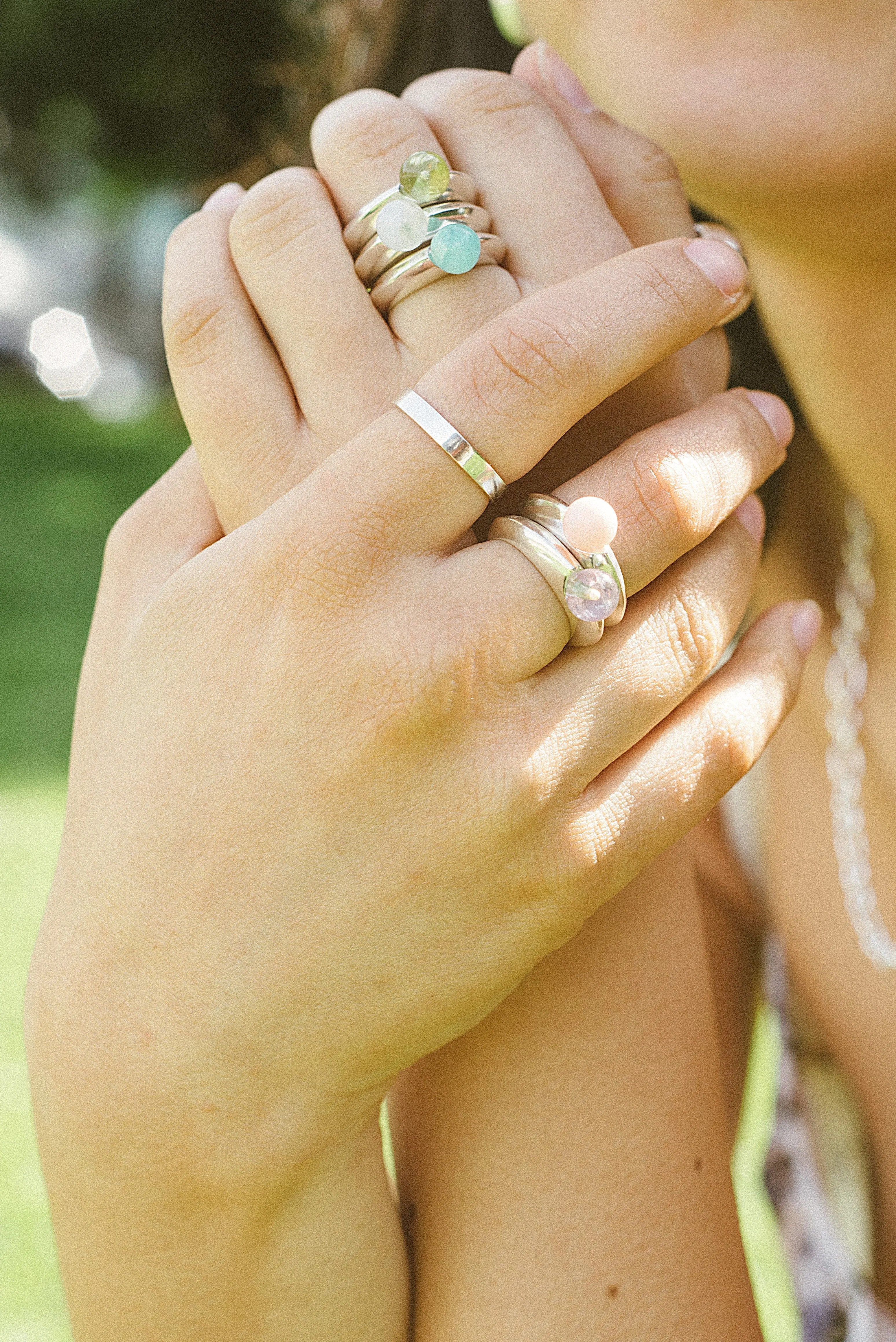 Bubble Ring - Rainbow Moonstone sold by Kara Yoo product image thumbnail 2