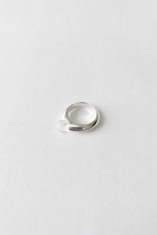 Bubble Ring - Rainbow Moonstone sold by Kara Yoo