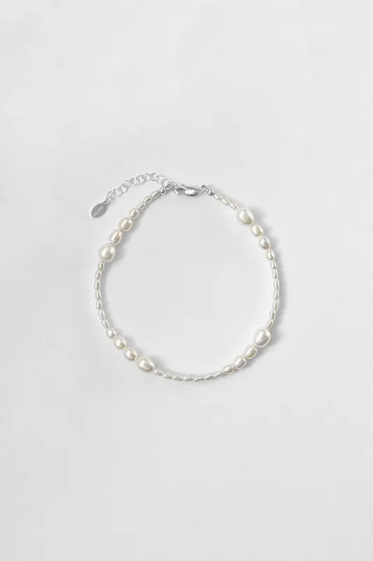 Avery Anklet - Pearl made by Kara Yoo