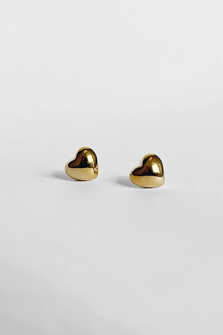 Puffy Heart Studs sold by Kara Yoo