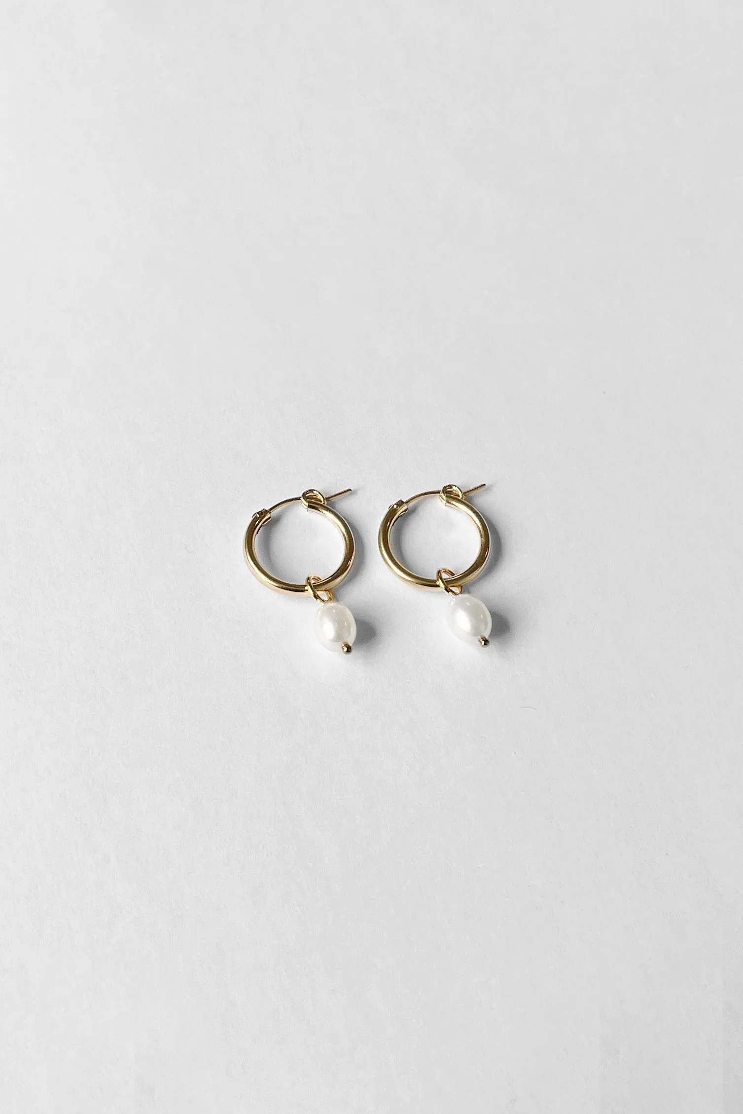 Anna Hoops + Pearl Drop Charms sold by Kara Yoo product image thumbnail 3