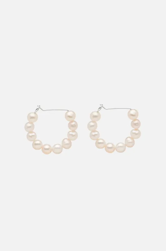 Michelle Pearl Hoops sold by Kara Yoo