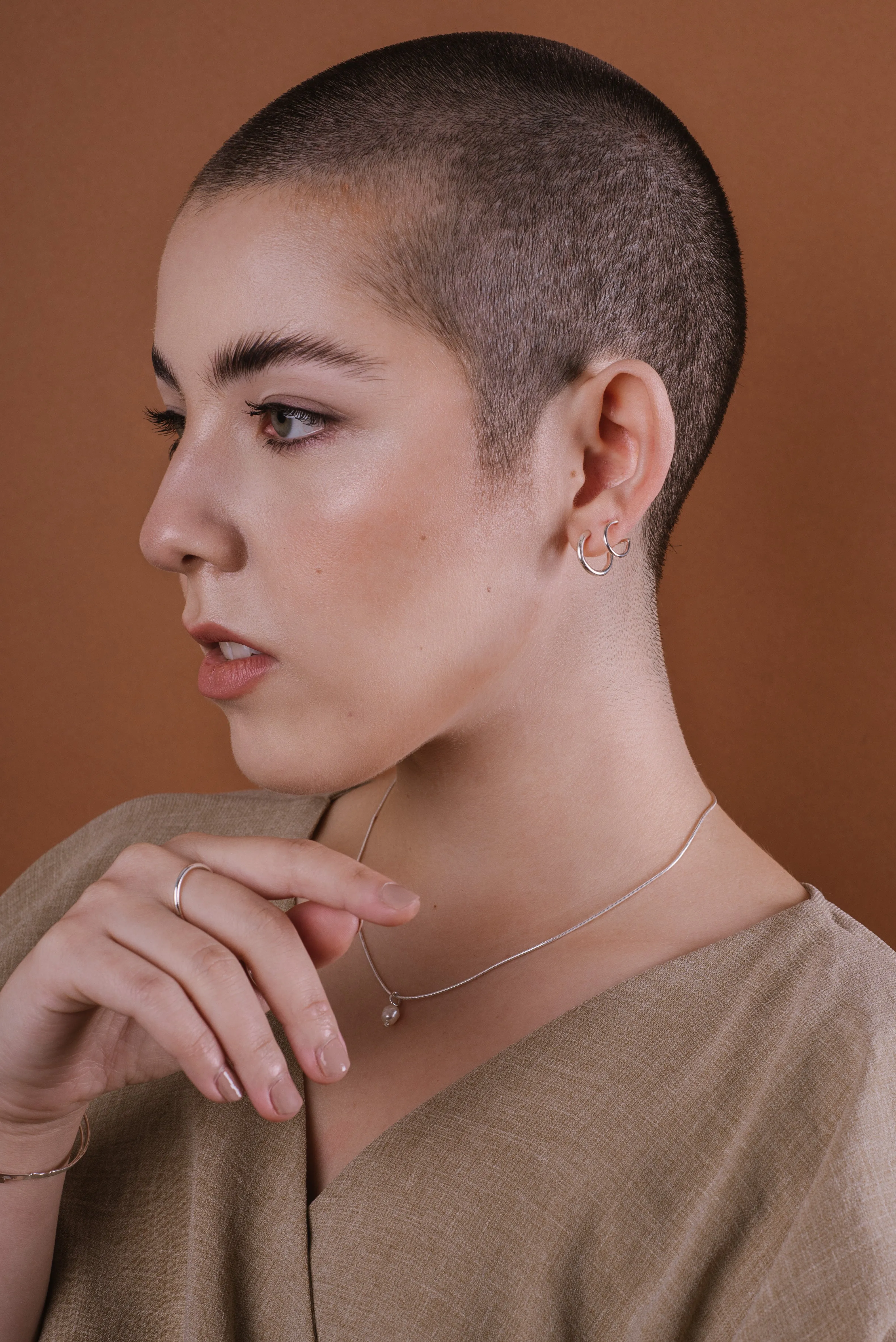 Halo Faux Double Hoops sold by Kara Yoo