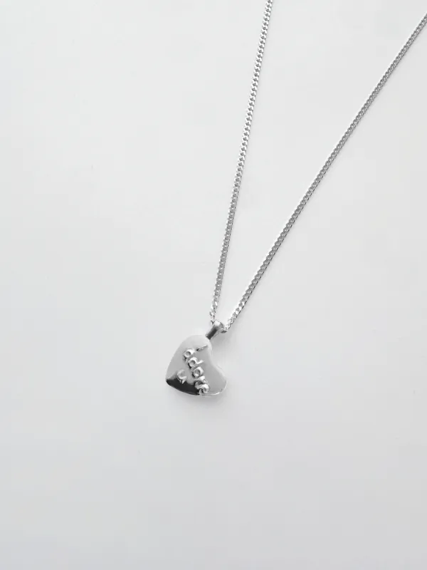 I Adore U Necklace made by Kara Yoo