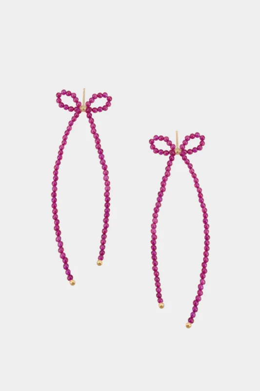 Margot Earrings, Ruby sold by Kara Yoo