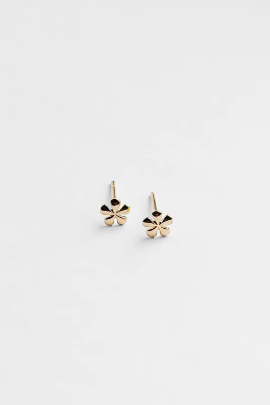 Willow Studs, Solid 14K Gold sold by Kara Yoo
