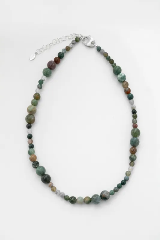 Avery Necklace, River Jasper sold by Kara Yoo