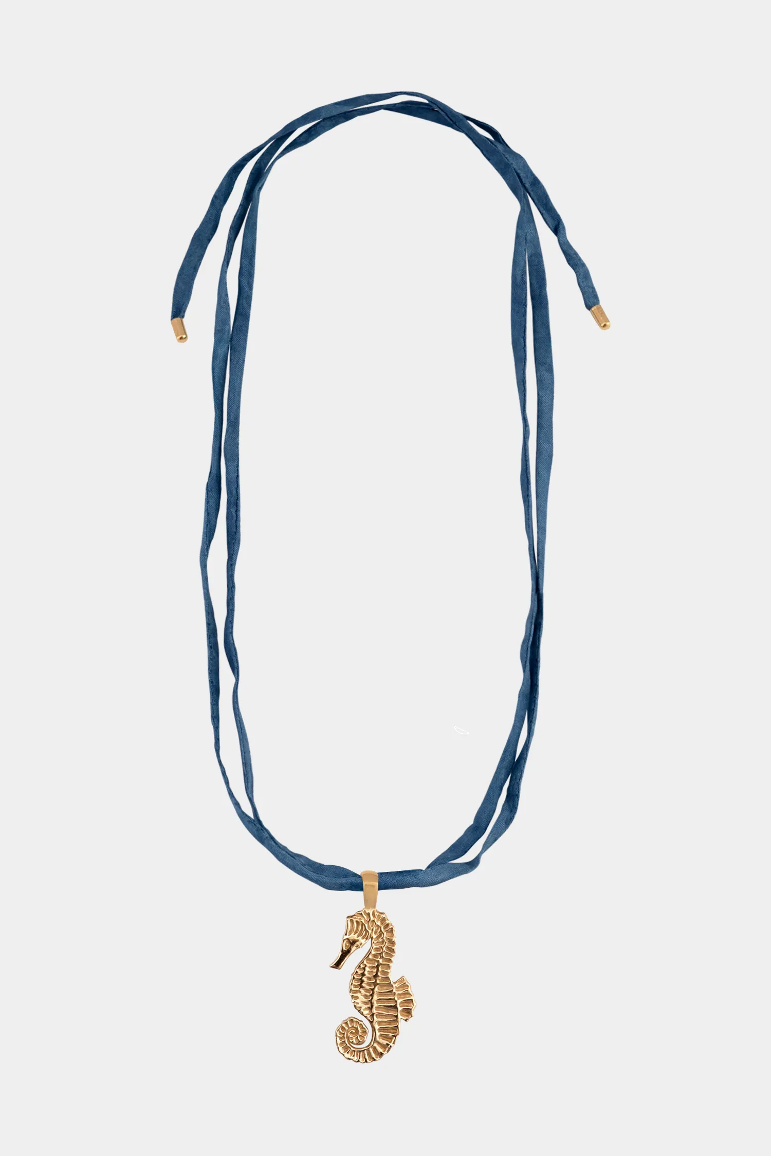 Seahorse Necklace on Raw Silk sold by Kara Yoo product image thumbnail 3