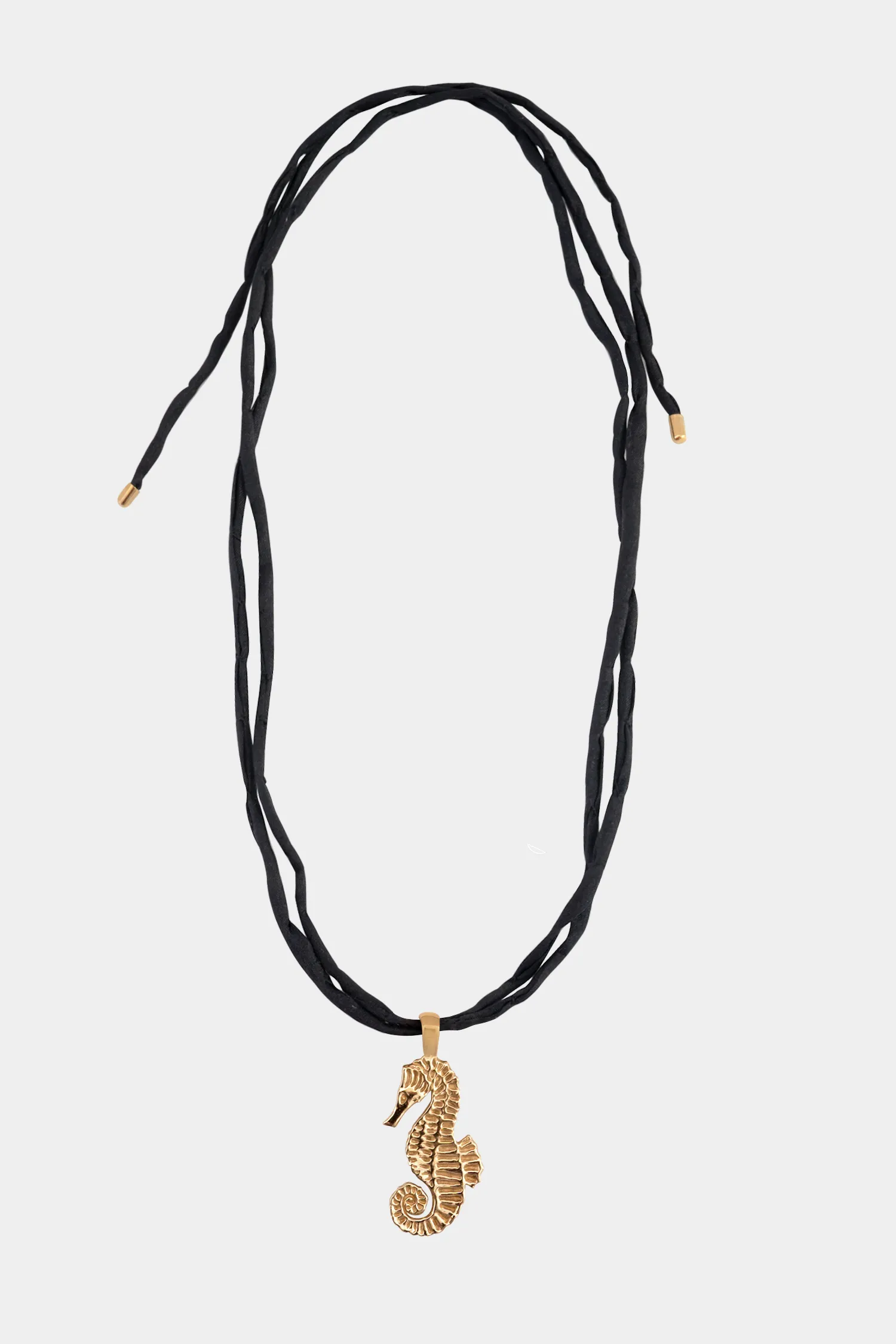 Seahorse Necklace on Raw Silk sold by Kara Yoo product image thumbnail 5