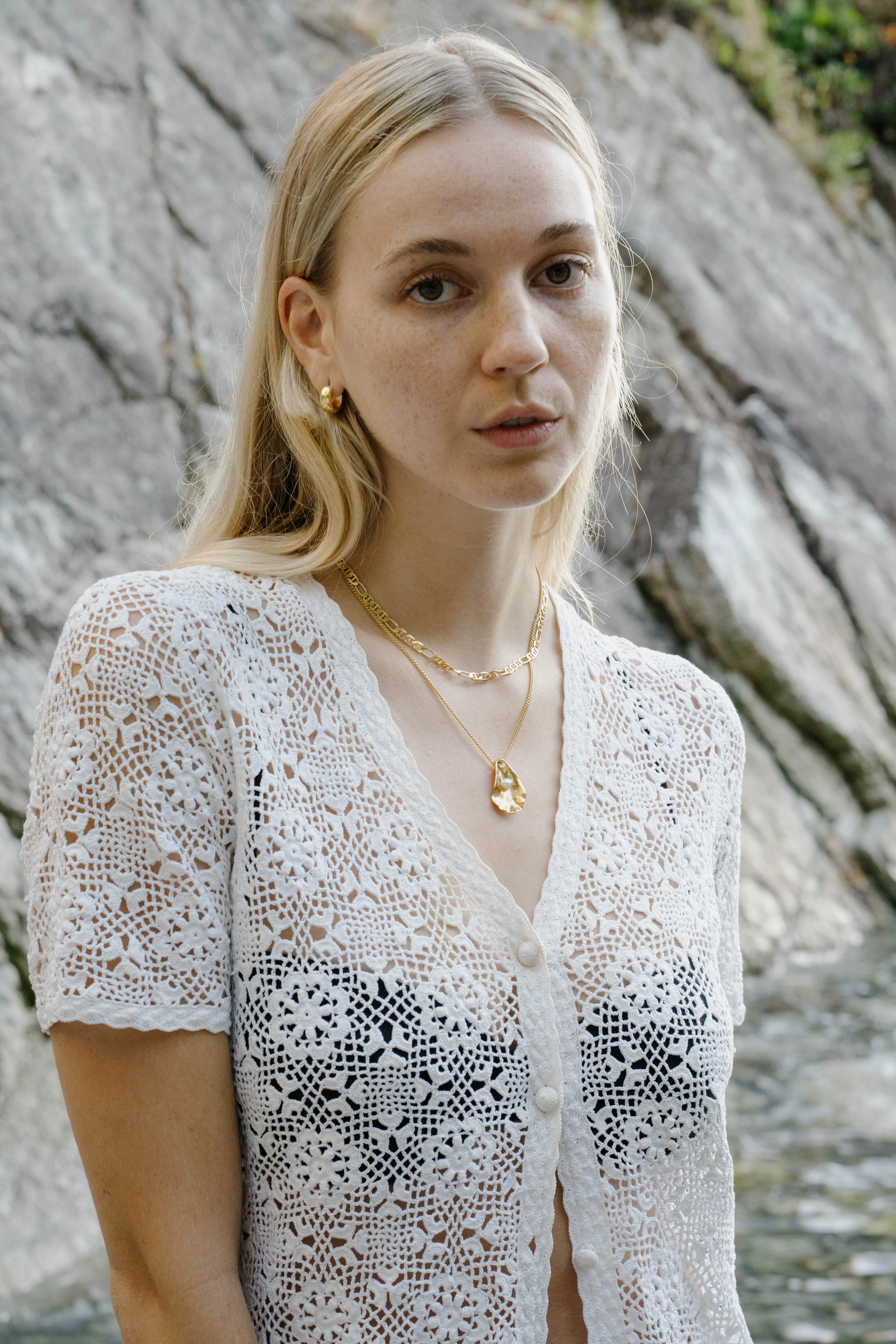 Oyster Shell Necklace sold by Kara Yoo product image thumbnail 2