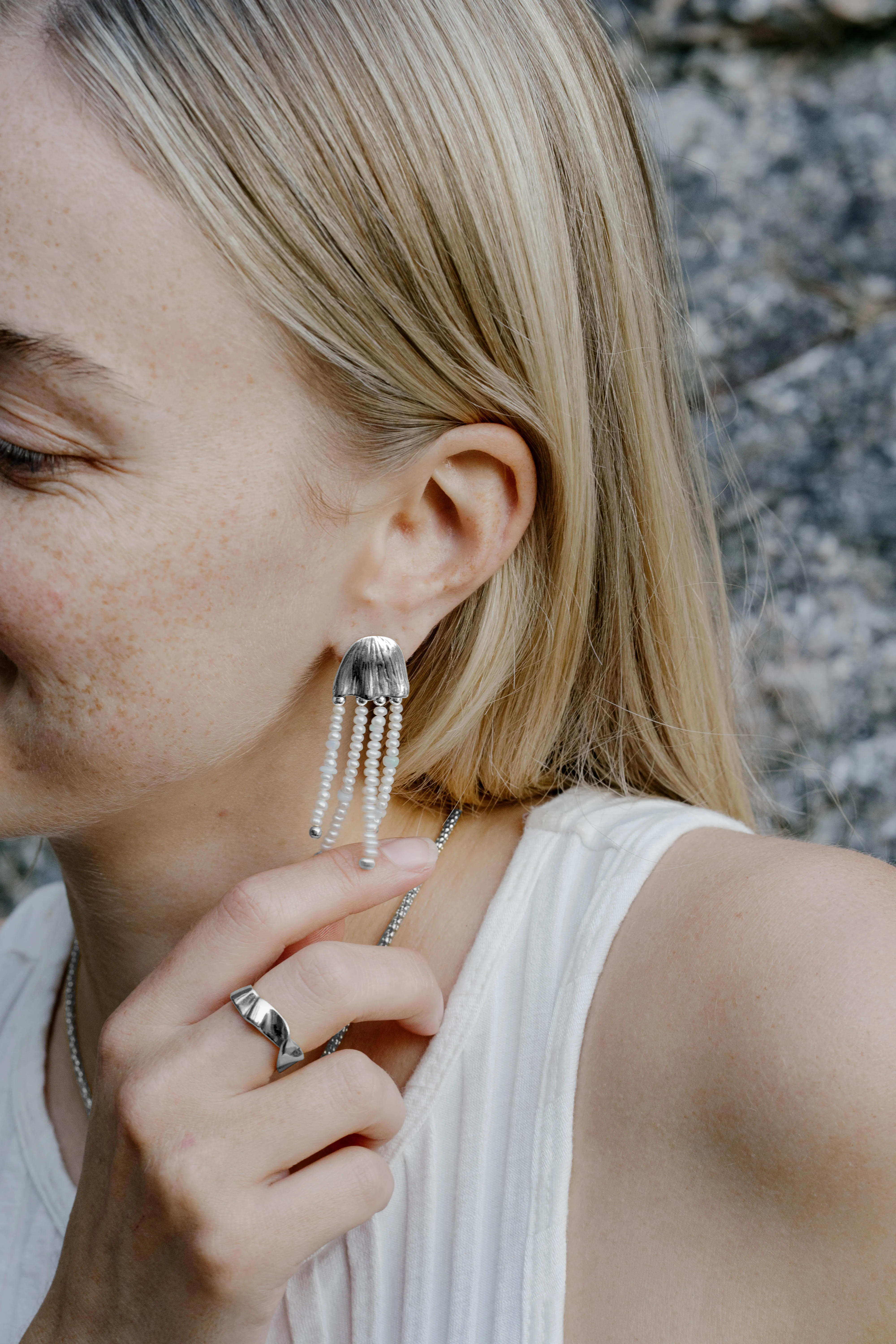 Jellyfish Earrings sold by Kara Yoo product image thumbnail 4