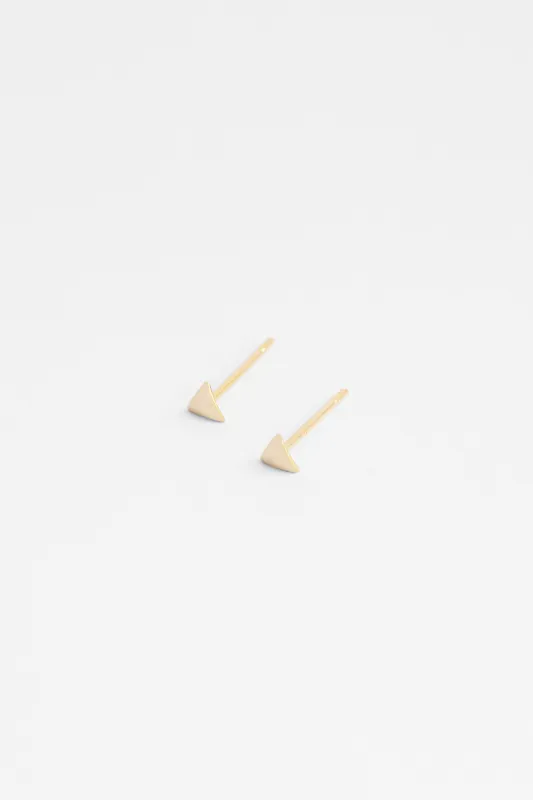 Iris Studs, Solid 14K Gold made by Kara Yoo