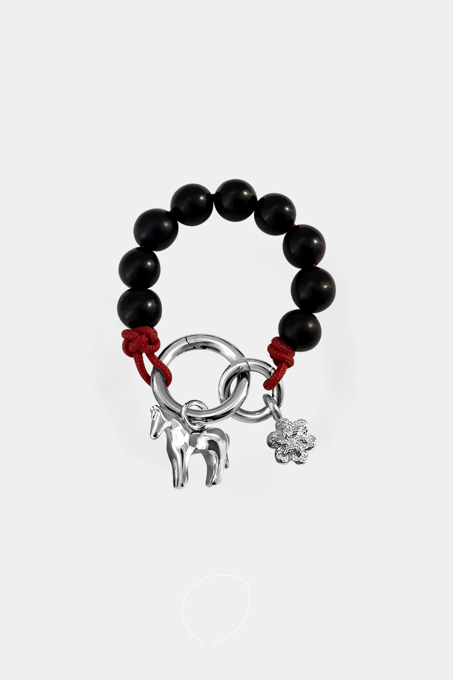 PRESALE: Lunar Horse Beaded Bag Loop sold by Kara Yoo