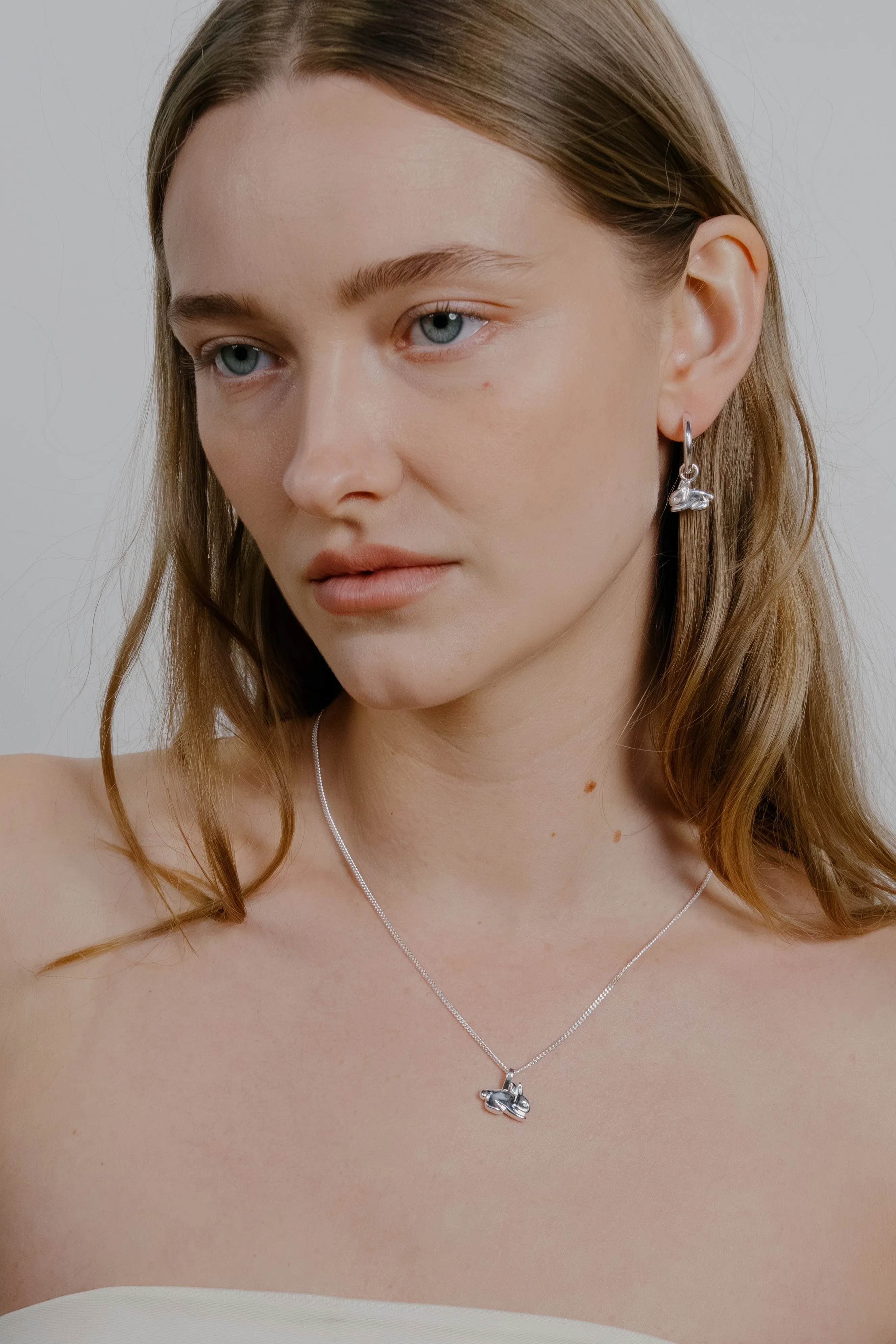 Bunny Charm Hoops sold by Kara Yoo product image thumbnail 2