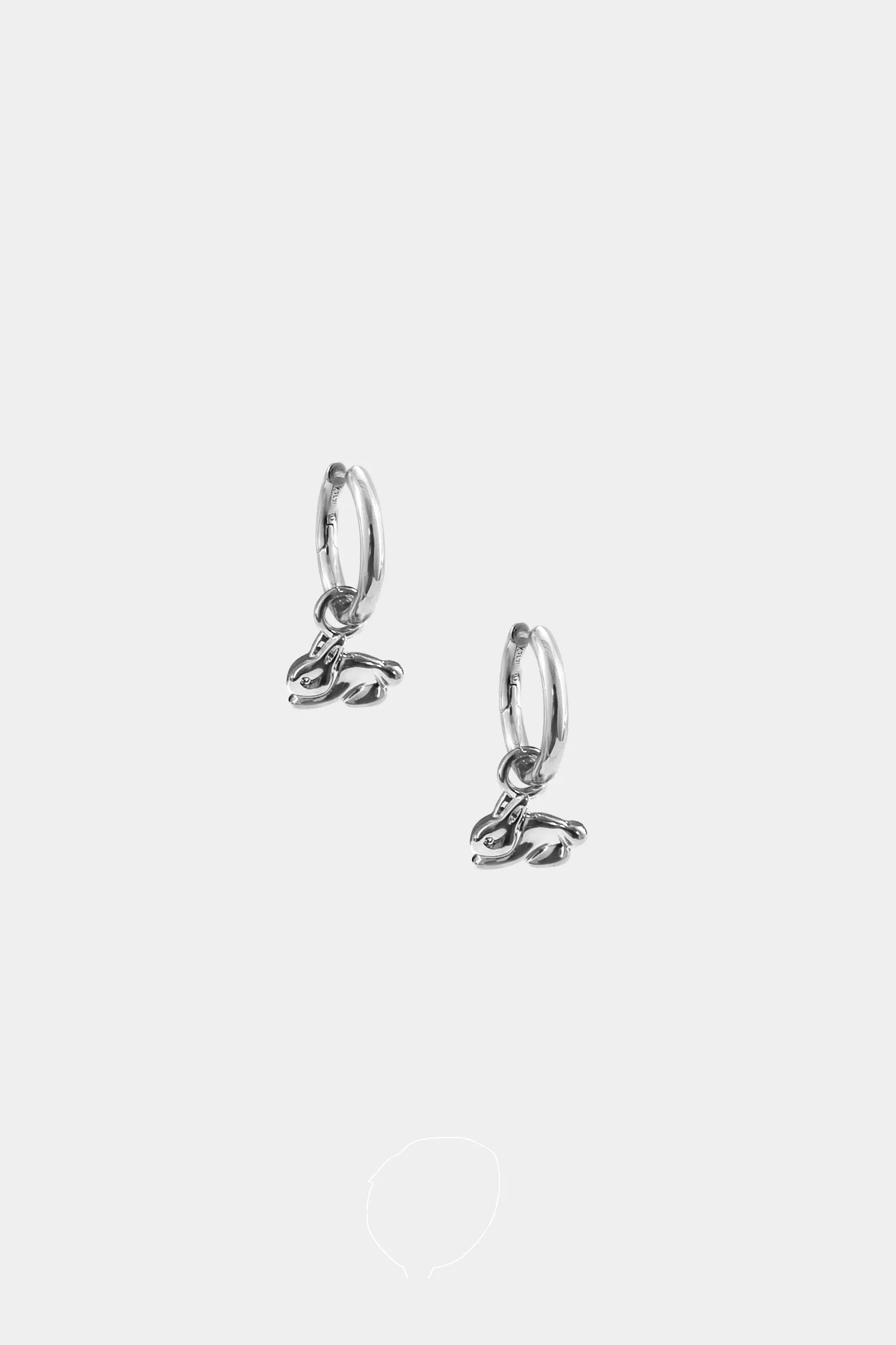 Bunny Charm Hoops sold by Kara Yoo product image thumbnail 3