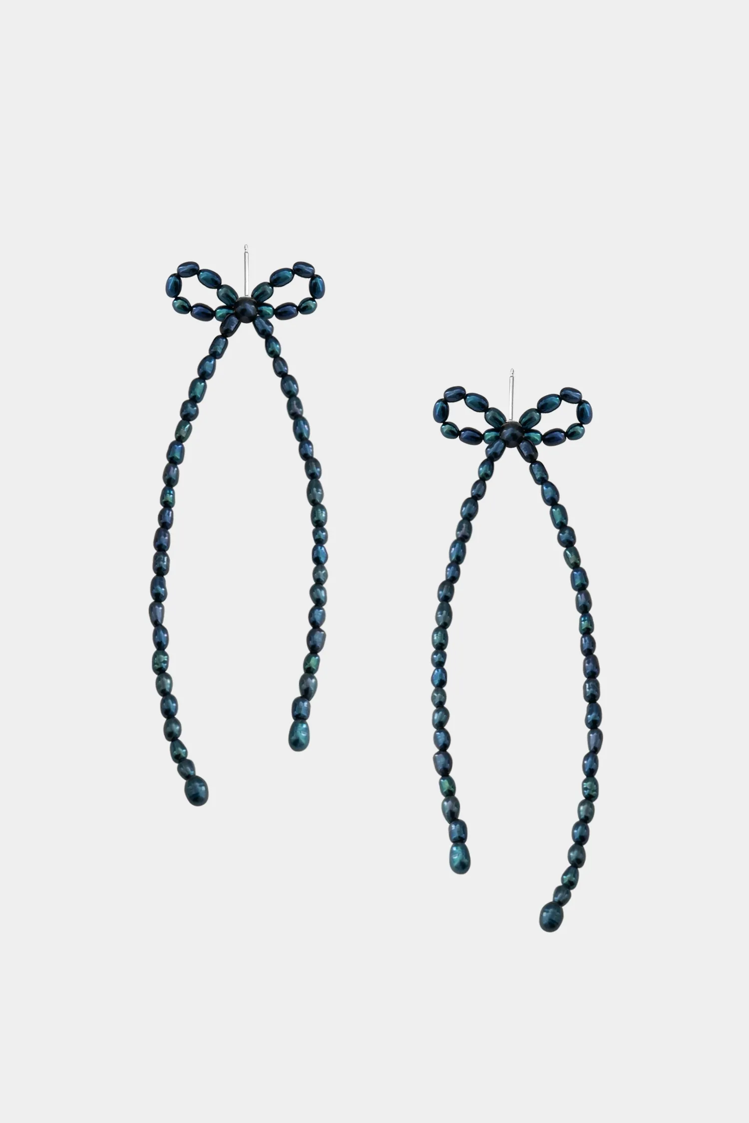 Margot Earrings, Black Rice Pearl sold by Kara Yoo