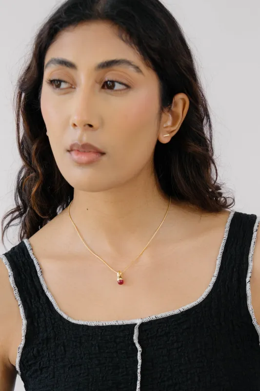 Token Necklace - Ruby made by Kara Yoo