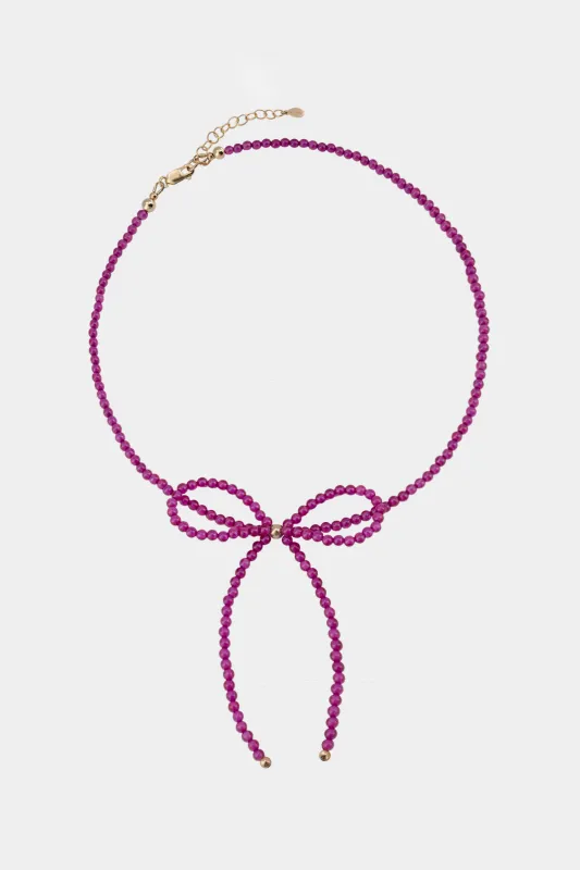 Margot Necklace - Ruby made by Kara Yoo