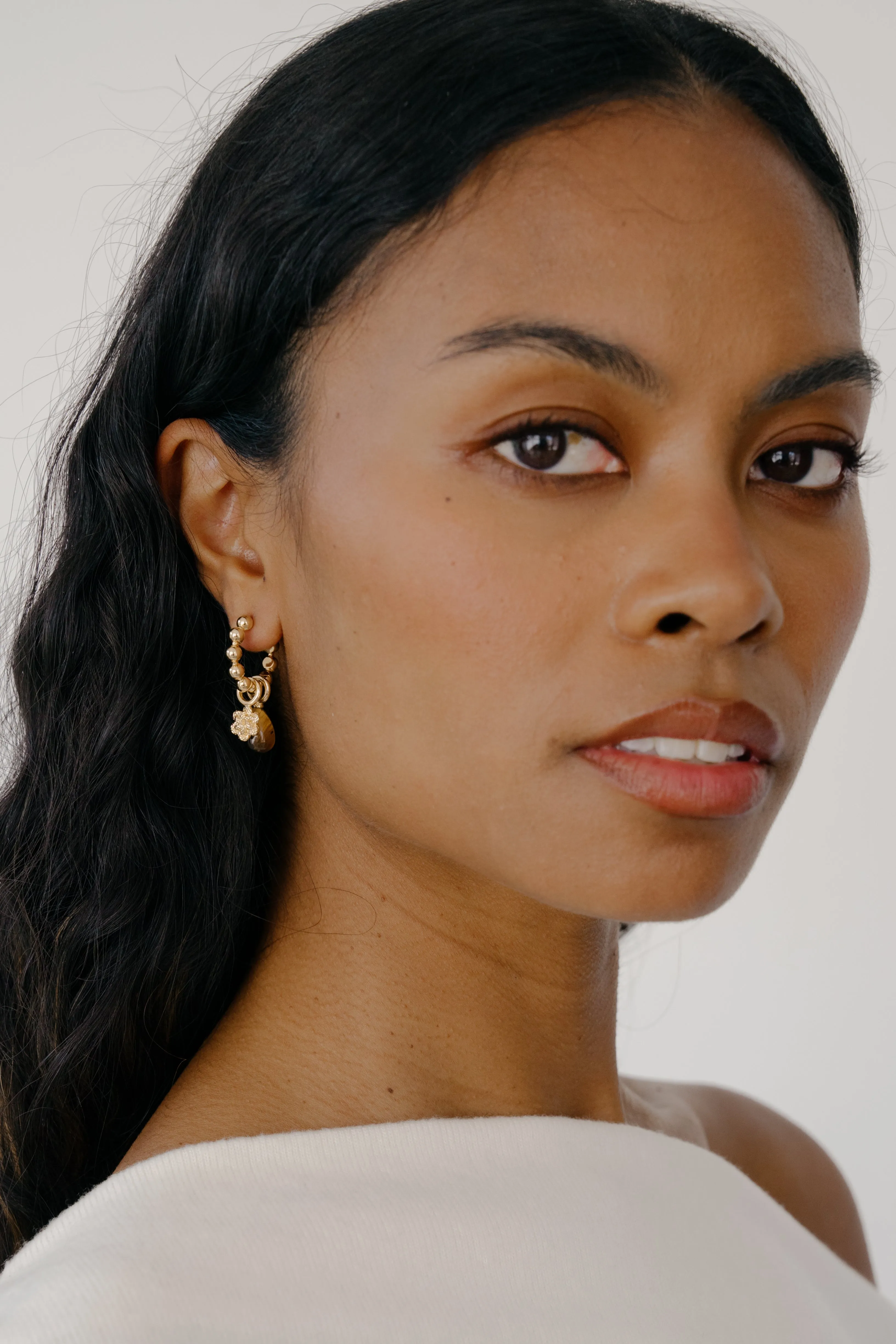 Sera Charm Hoops sold by Kara Yoo product image thumbnail 2