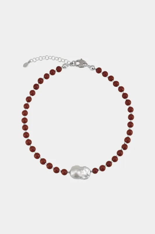 Mila II Necklace with Fireball Pearl made by Kara Yoo