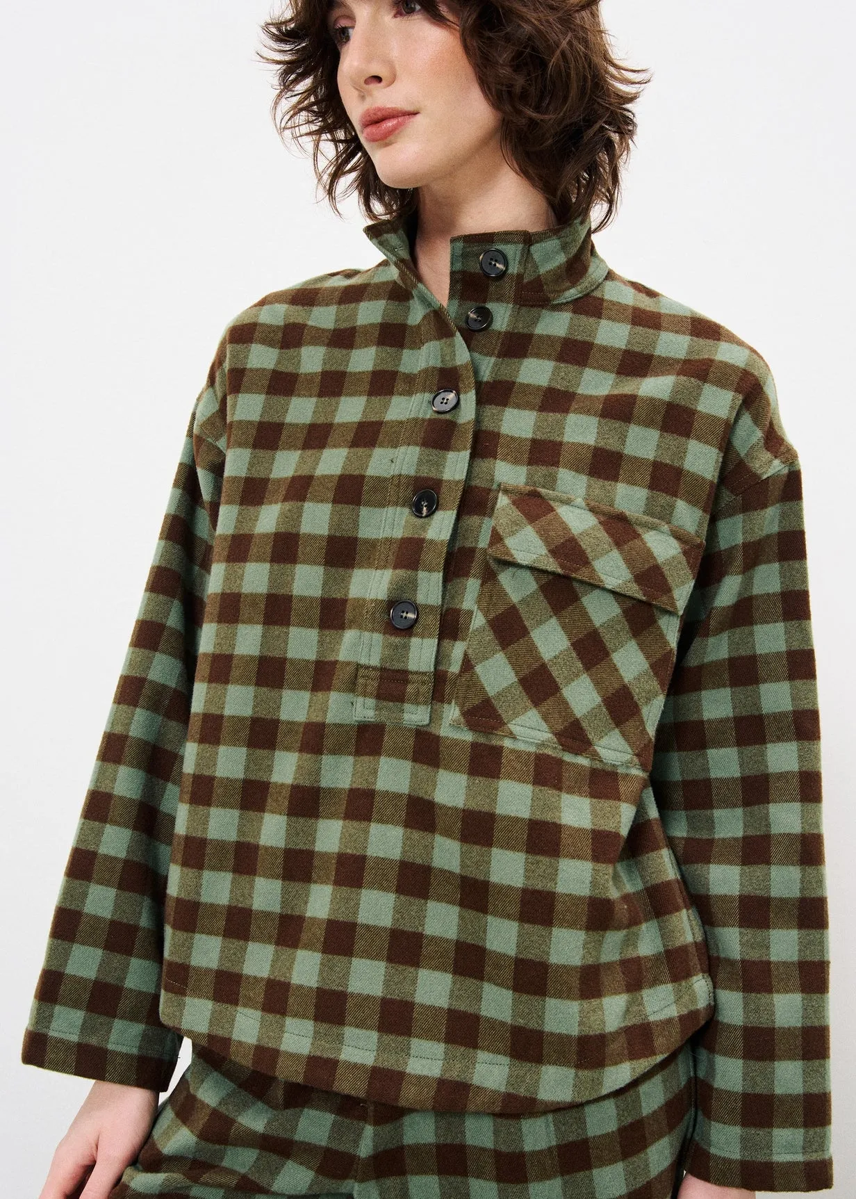 Blouse SOLAINE Sauge sold by FRNCH product image thumbnail 4