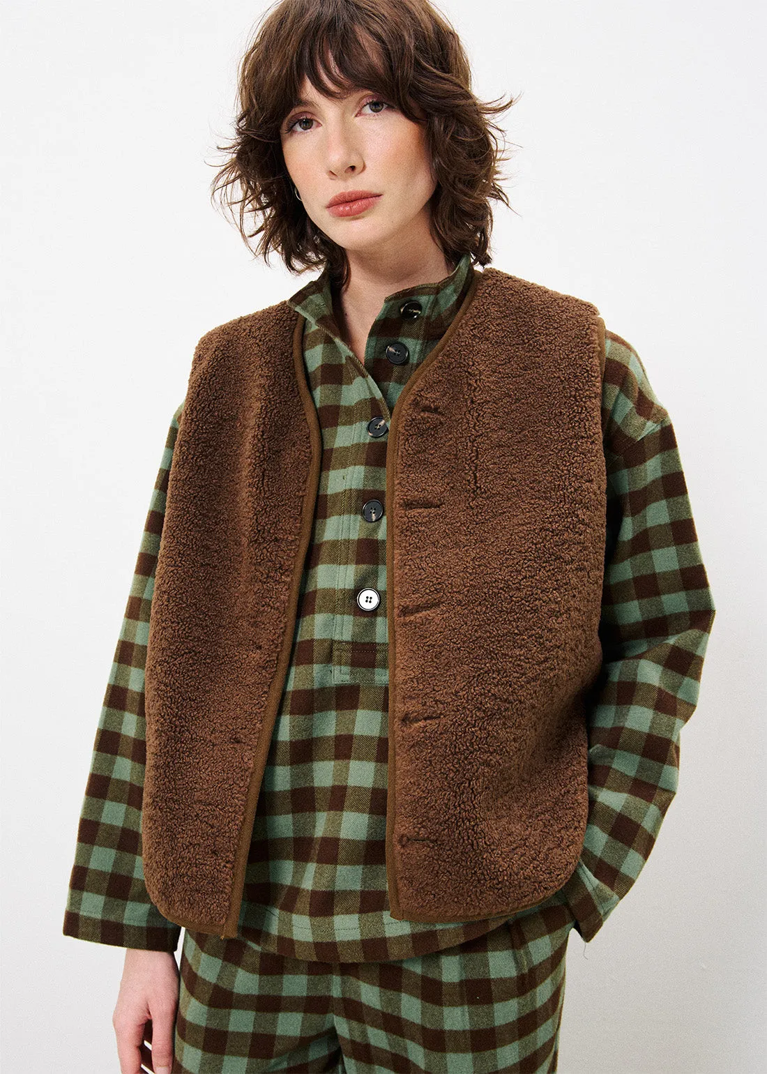 Blouse SOLAINE Sauge sold by FRNCH product image thumbnail 5