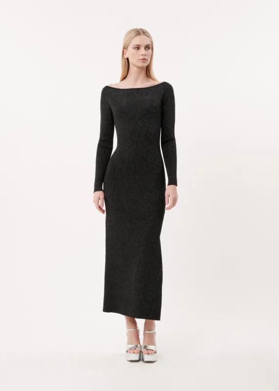 ROBE BROOKE NOIR BRILLANT sold by FRNCH