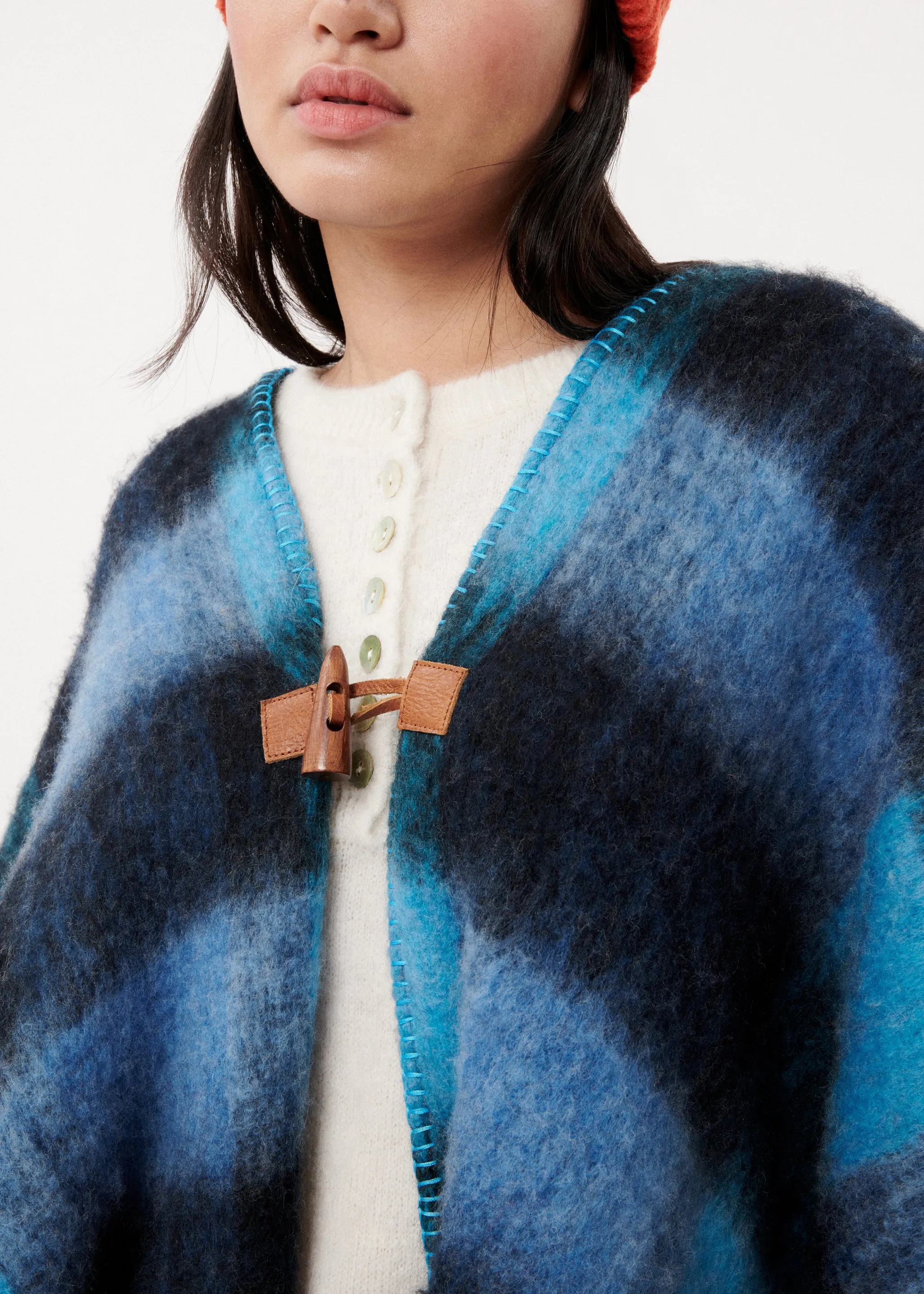 PONCHO RAIKA BLEU AZUR sold by FRNCH product image thumbnail 3