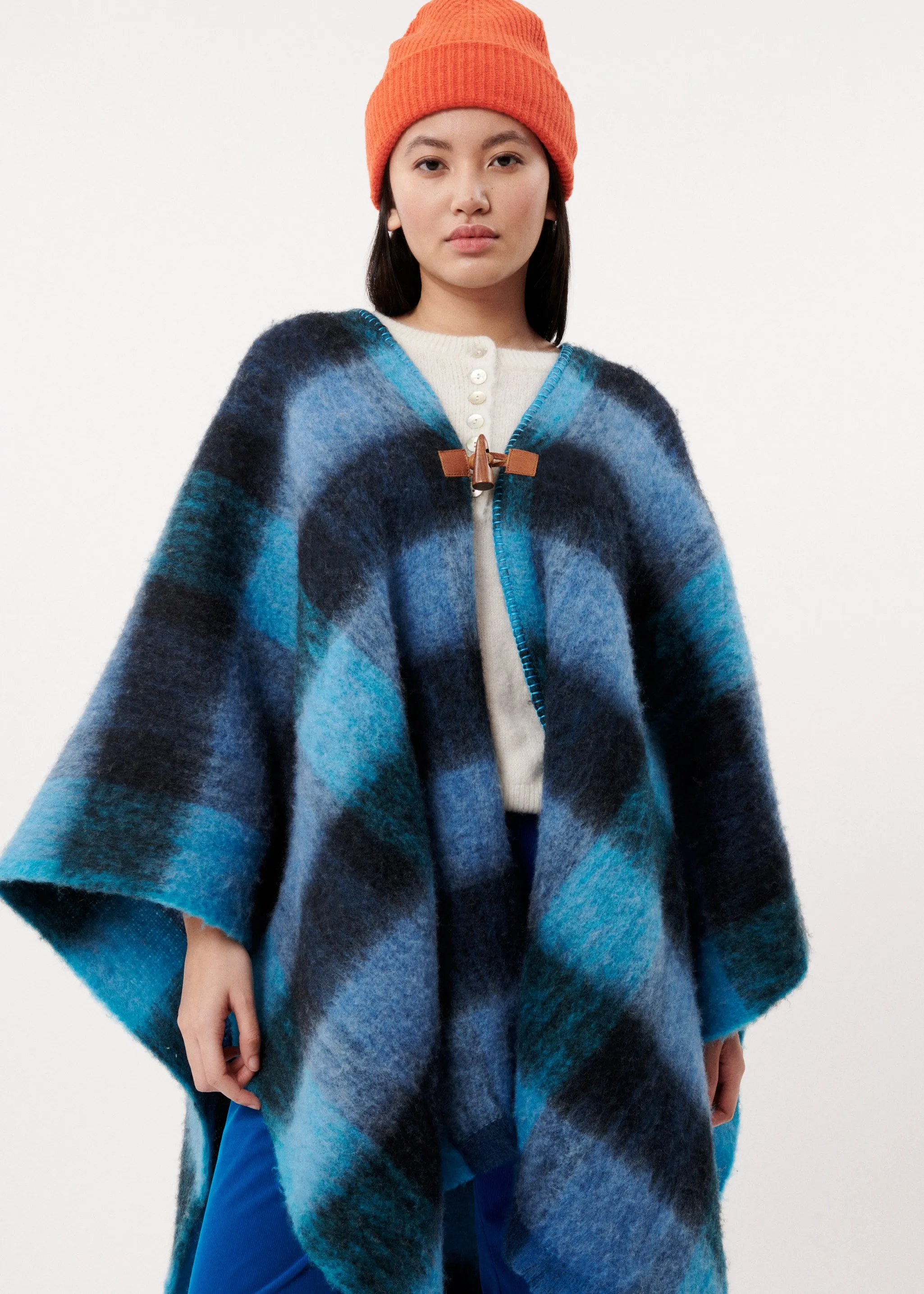 PONCHO RAIKA BLEU AZUR sold by FRNCH product image thumbnail 2
