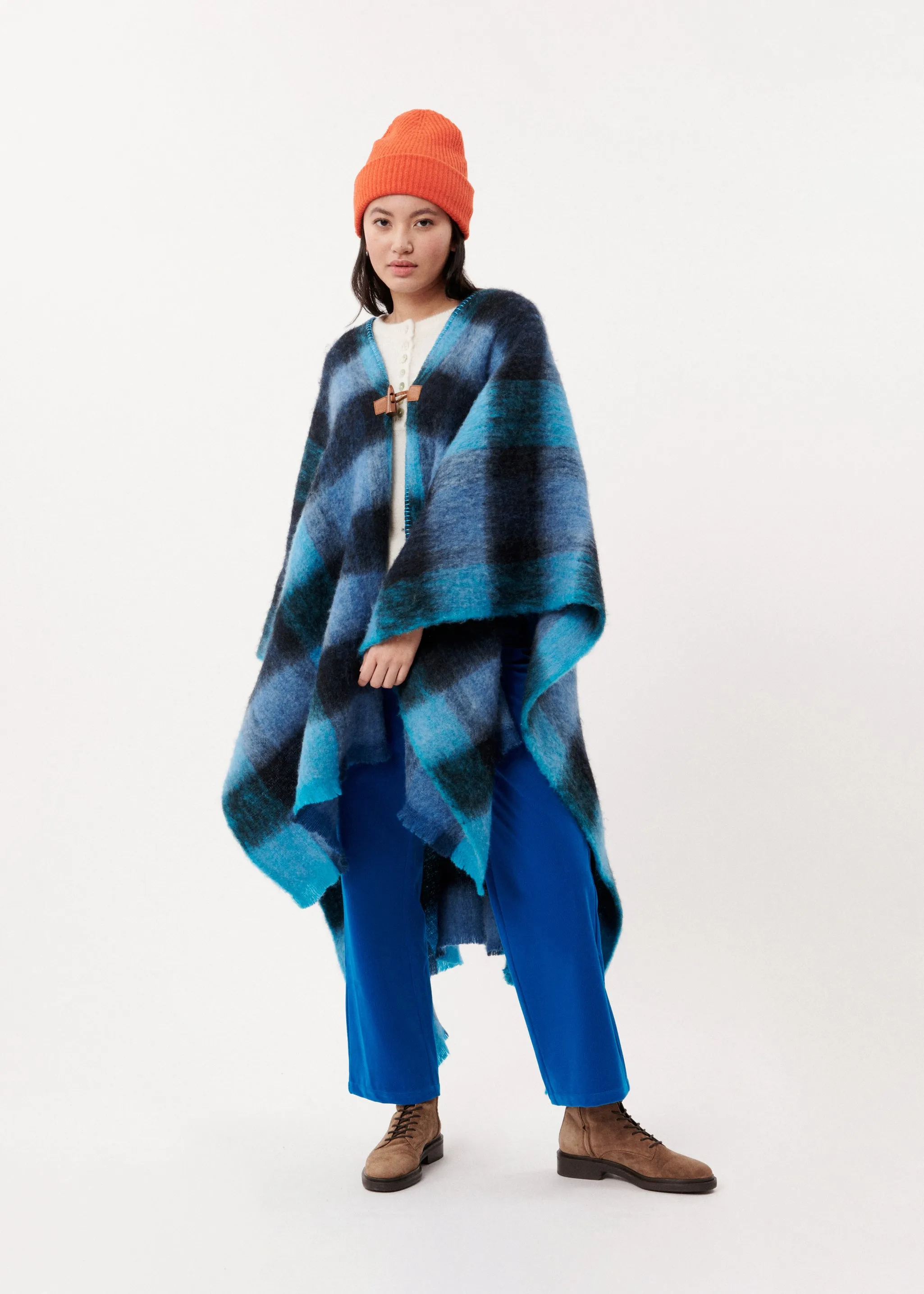 PONCHO RAIKA BLEU AZUR sold by FRNCH