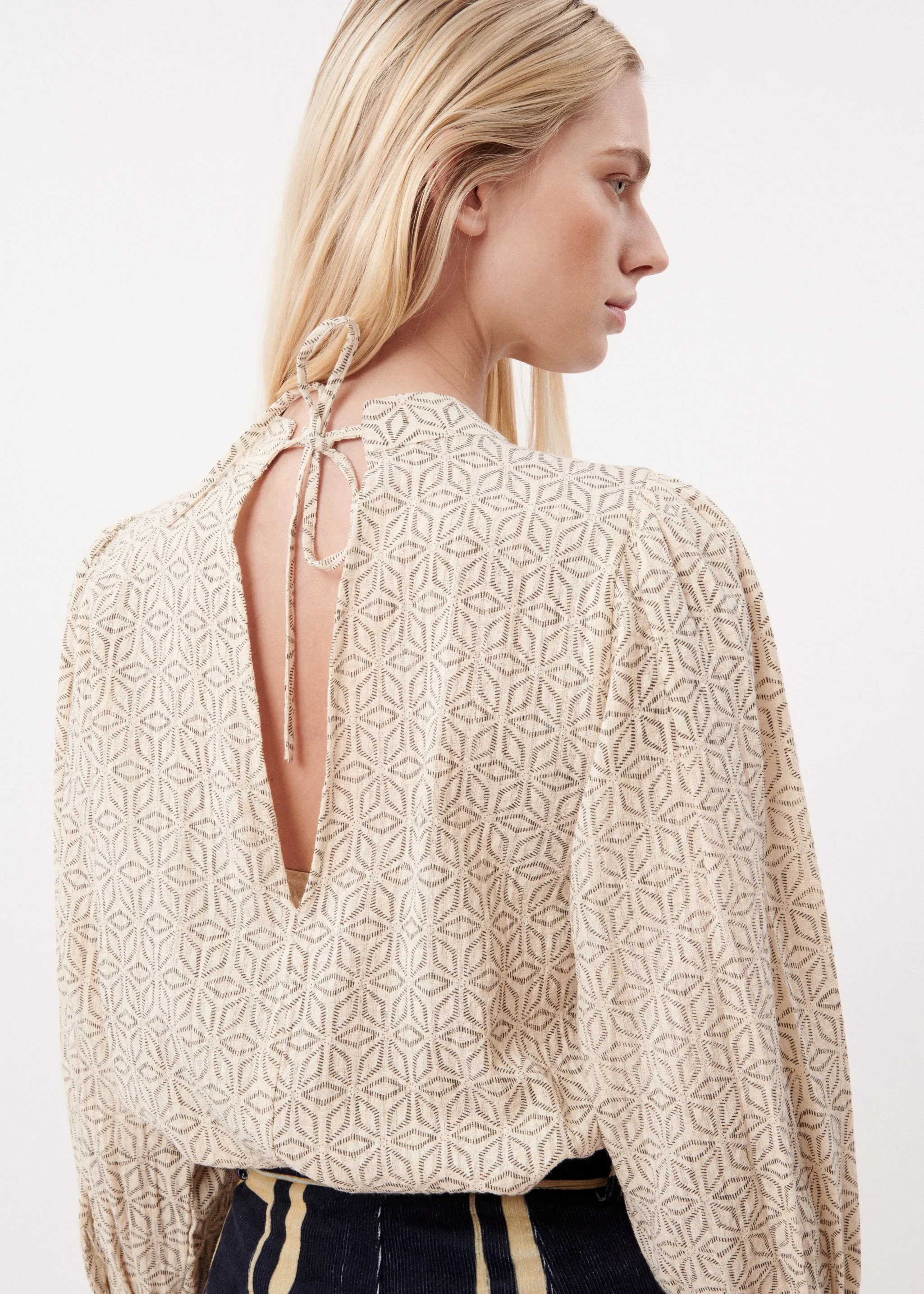 BLOUSE LUNA BEIGE sold by FRNCH product image thumbnail 2